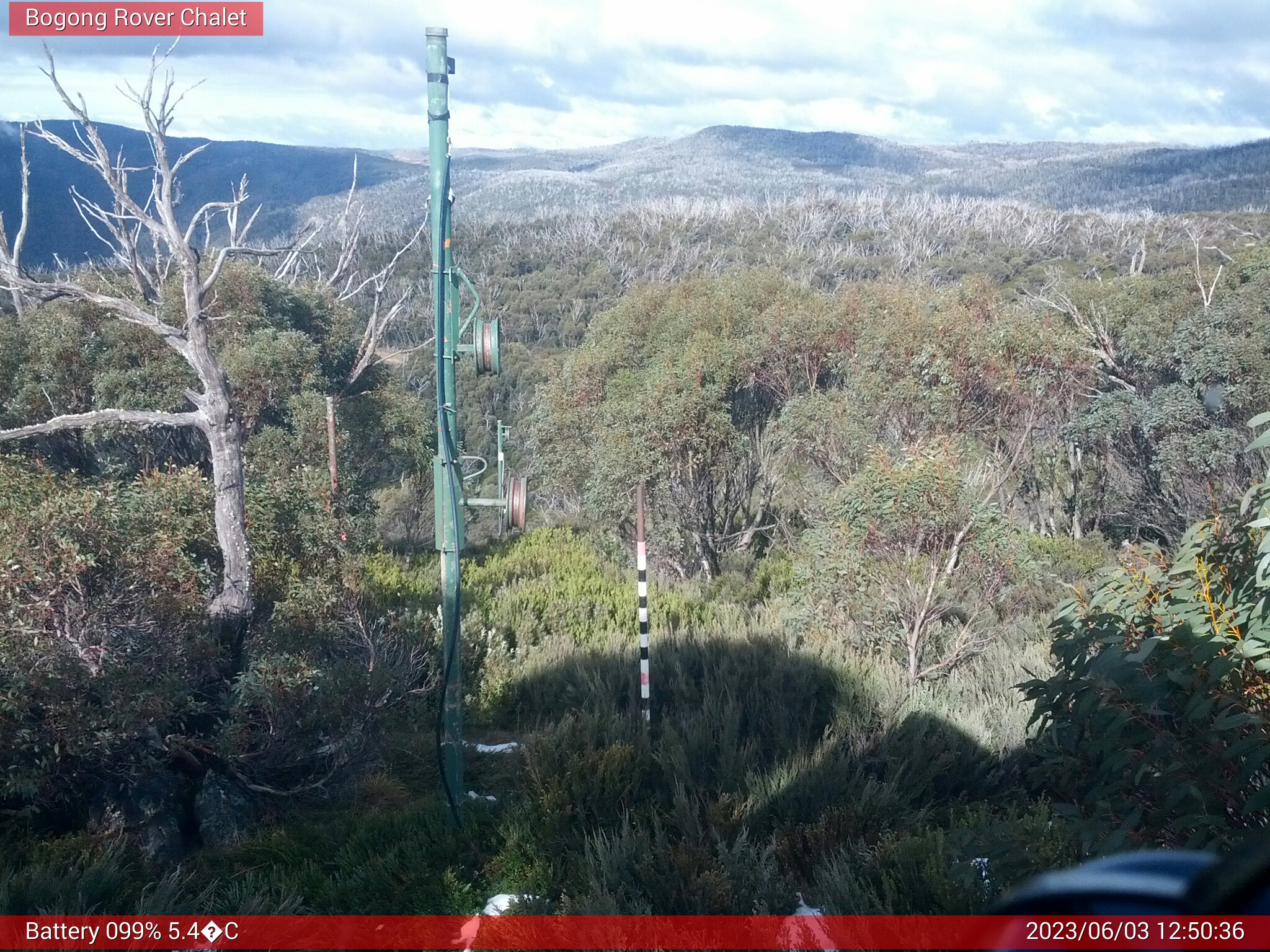 Bogong Web Cam 12:50pm Saturday 3rd of June 2023