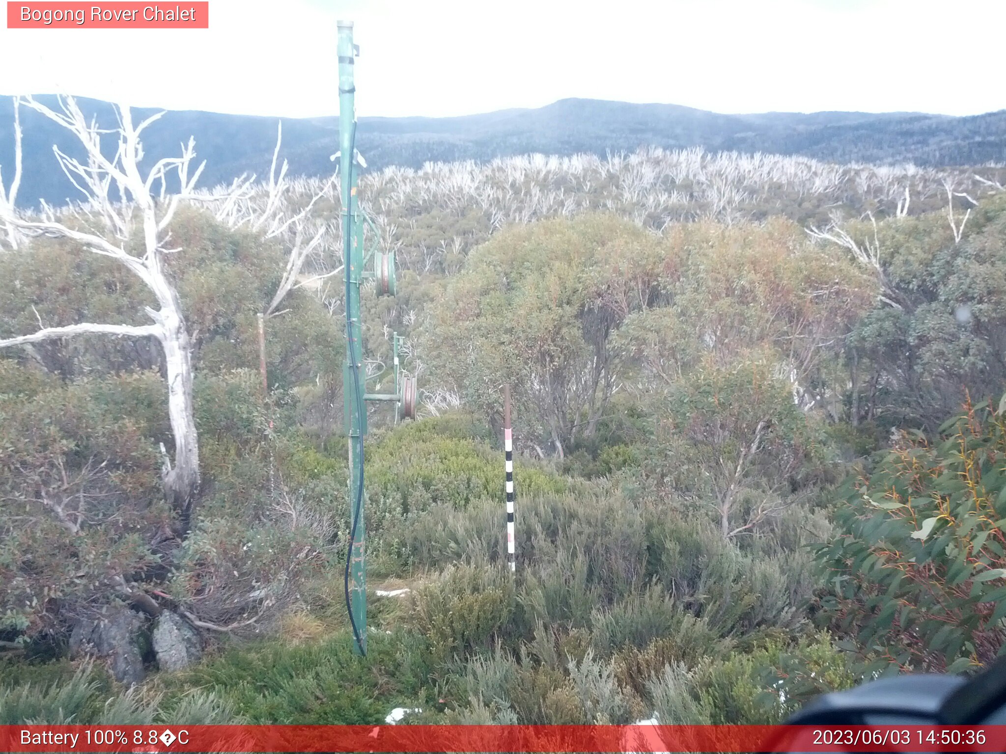 Bogong Web Cam 2:50pm Saturday 3rd of June 2023