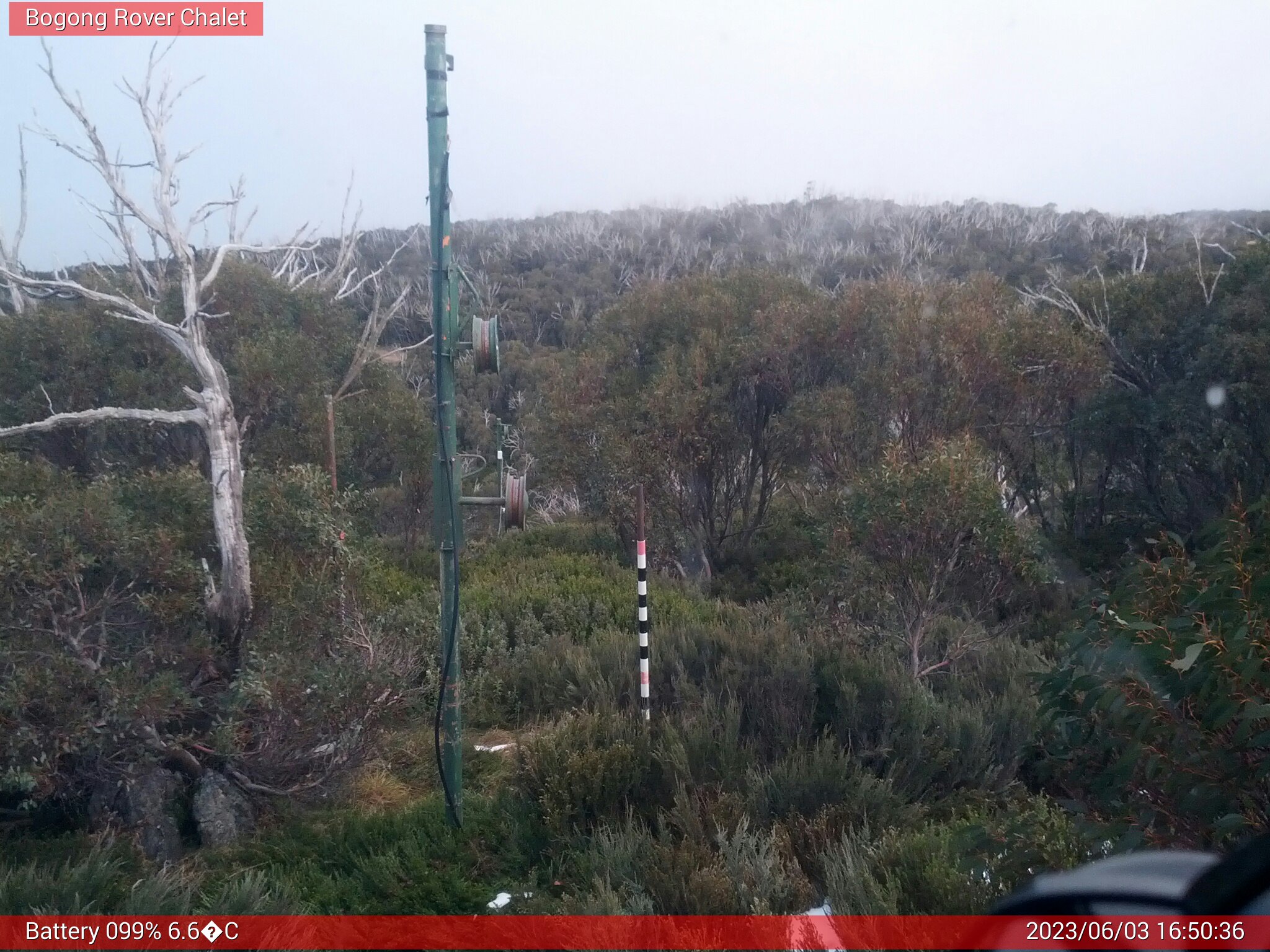 Bogong Web Cam 4:50pm Saturday 3rd of June 2023