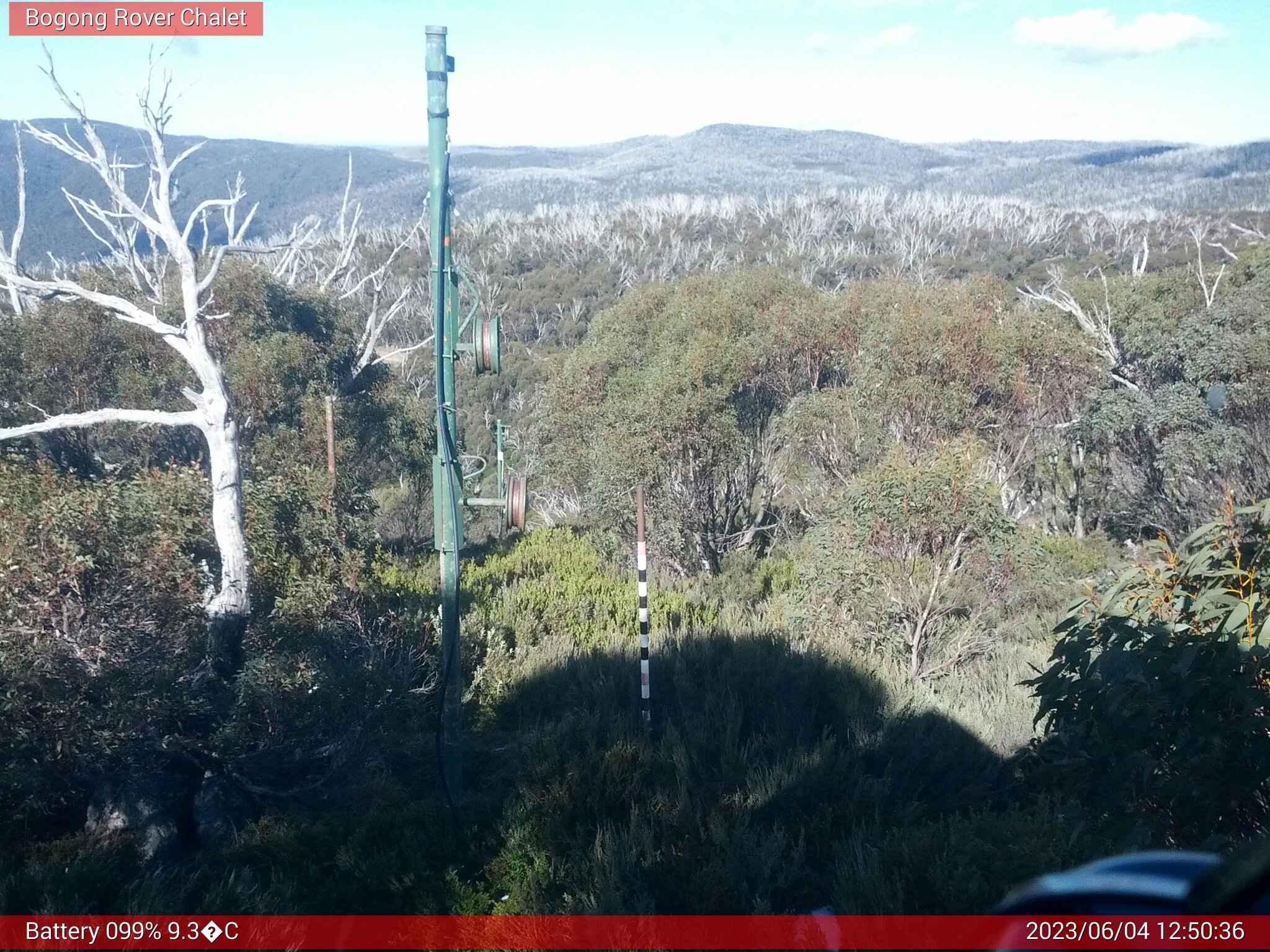 Bogong Web Cam 12:50pm Sunday 4th of June 2023