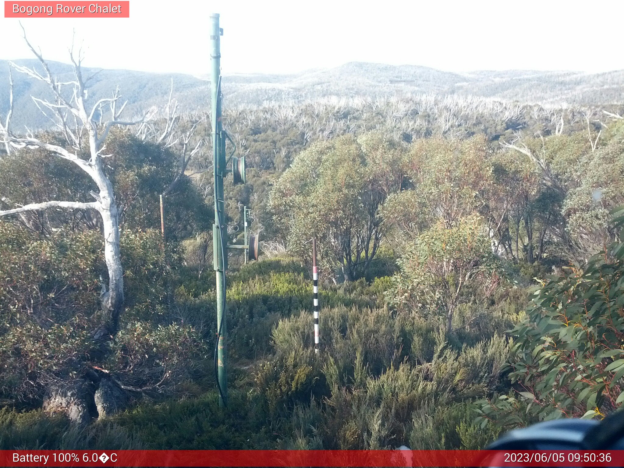 Bogong Web Cam 9:50am Monday 5th of June 2023