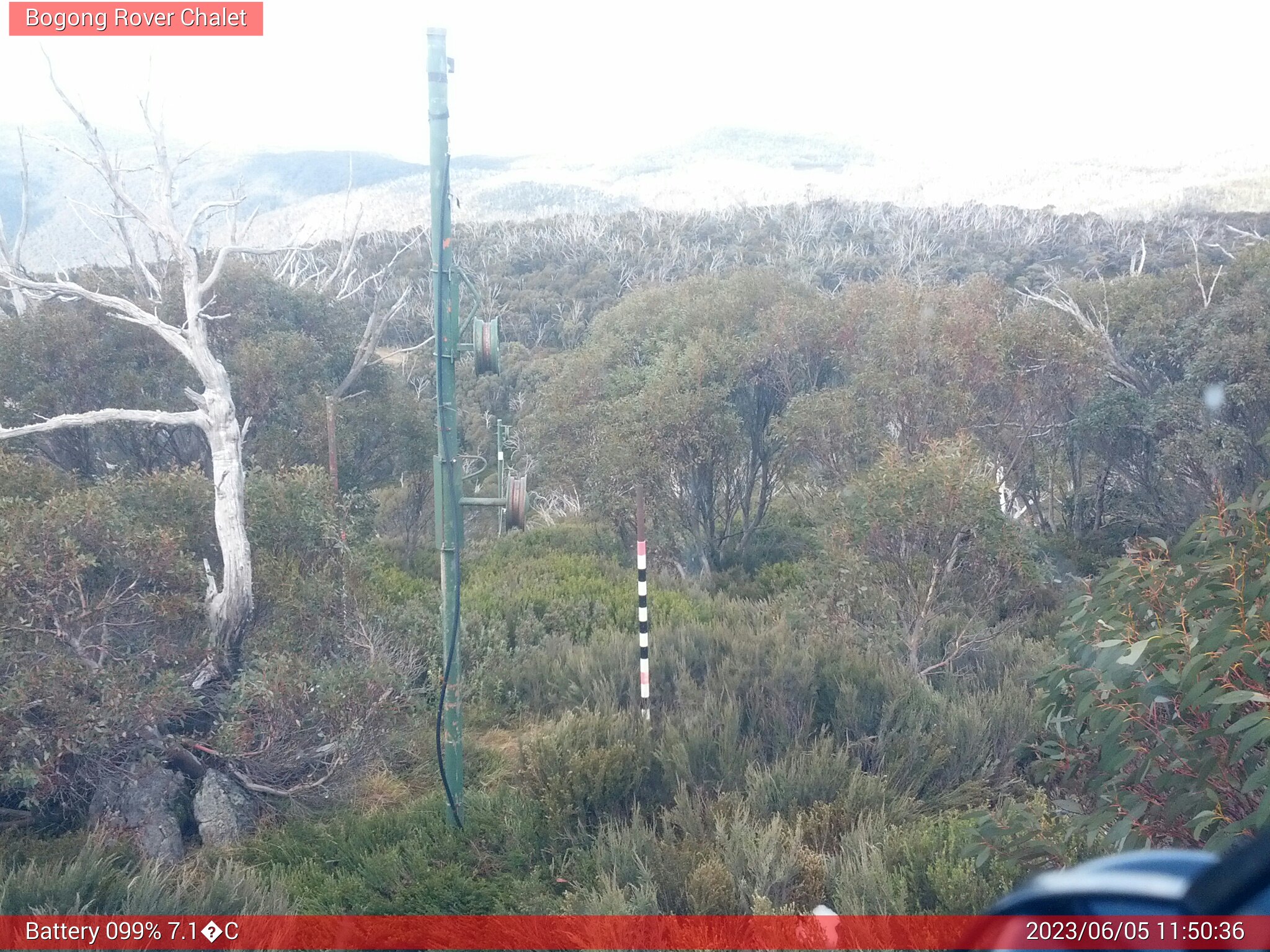 Bogong Web Cam 11:50am Monday 5th of June 2023