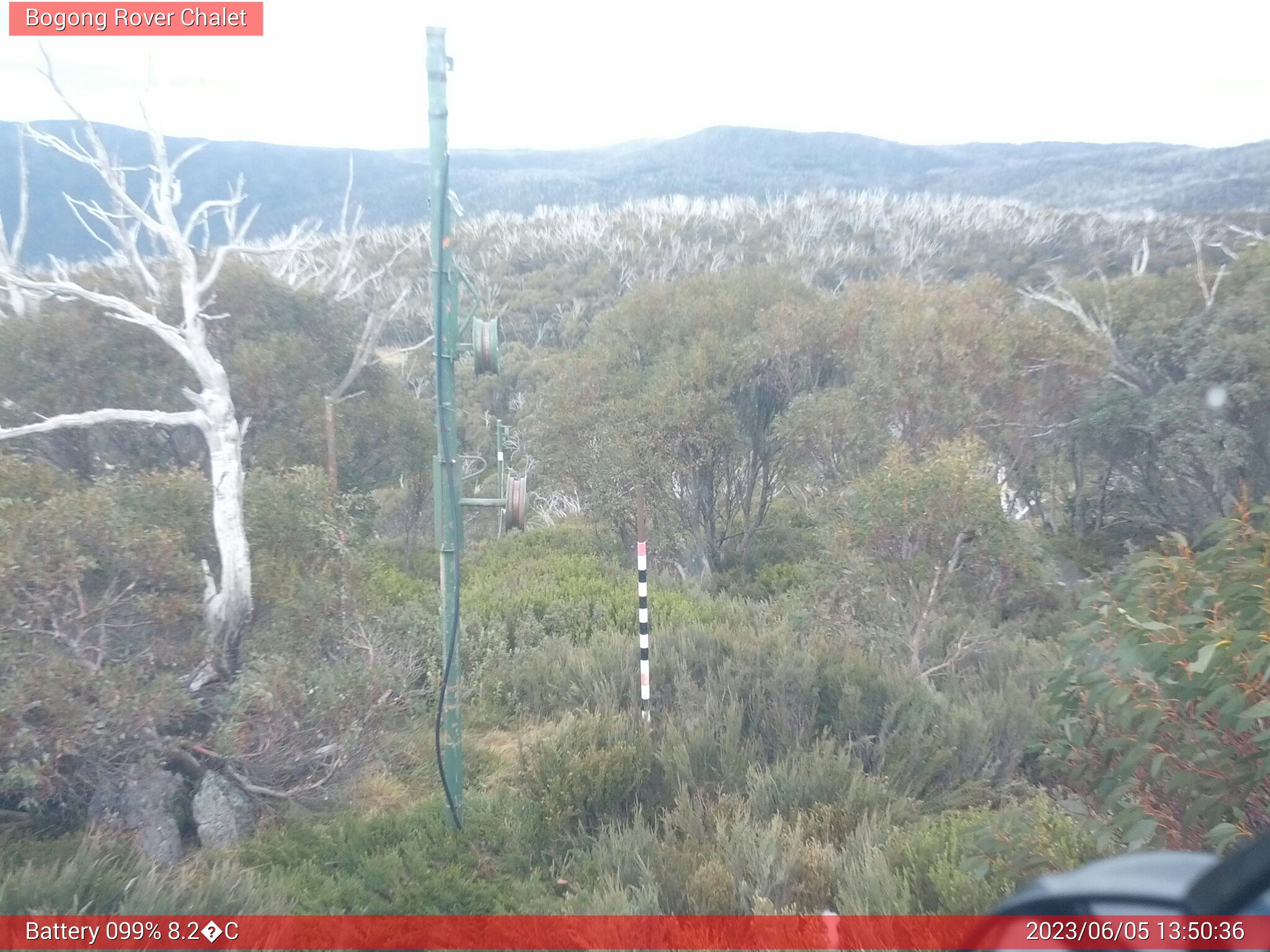 Bogong Web Cam 1:50pm Monday 5th of June 2023