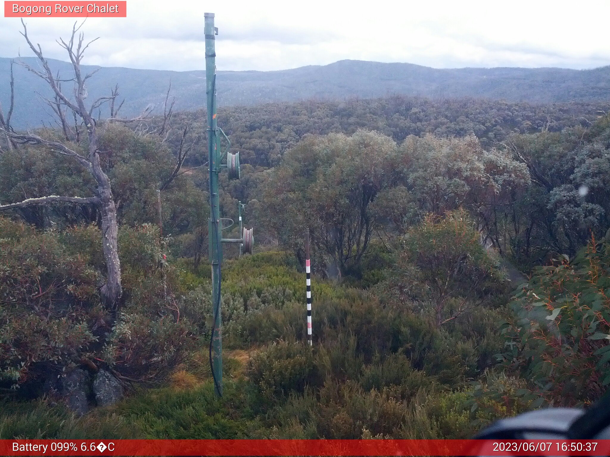 Bogong Web Cam 4:50pm Wednesday 7th of June 2023