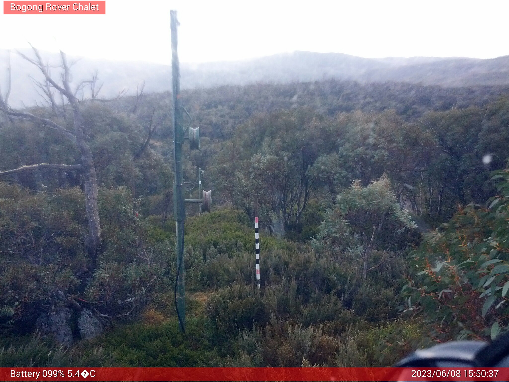 Bogong Web Cam 3:50pm Thursday 8th of June 2023