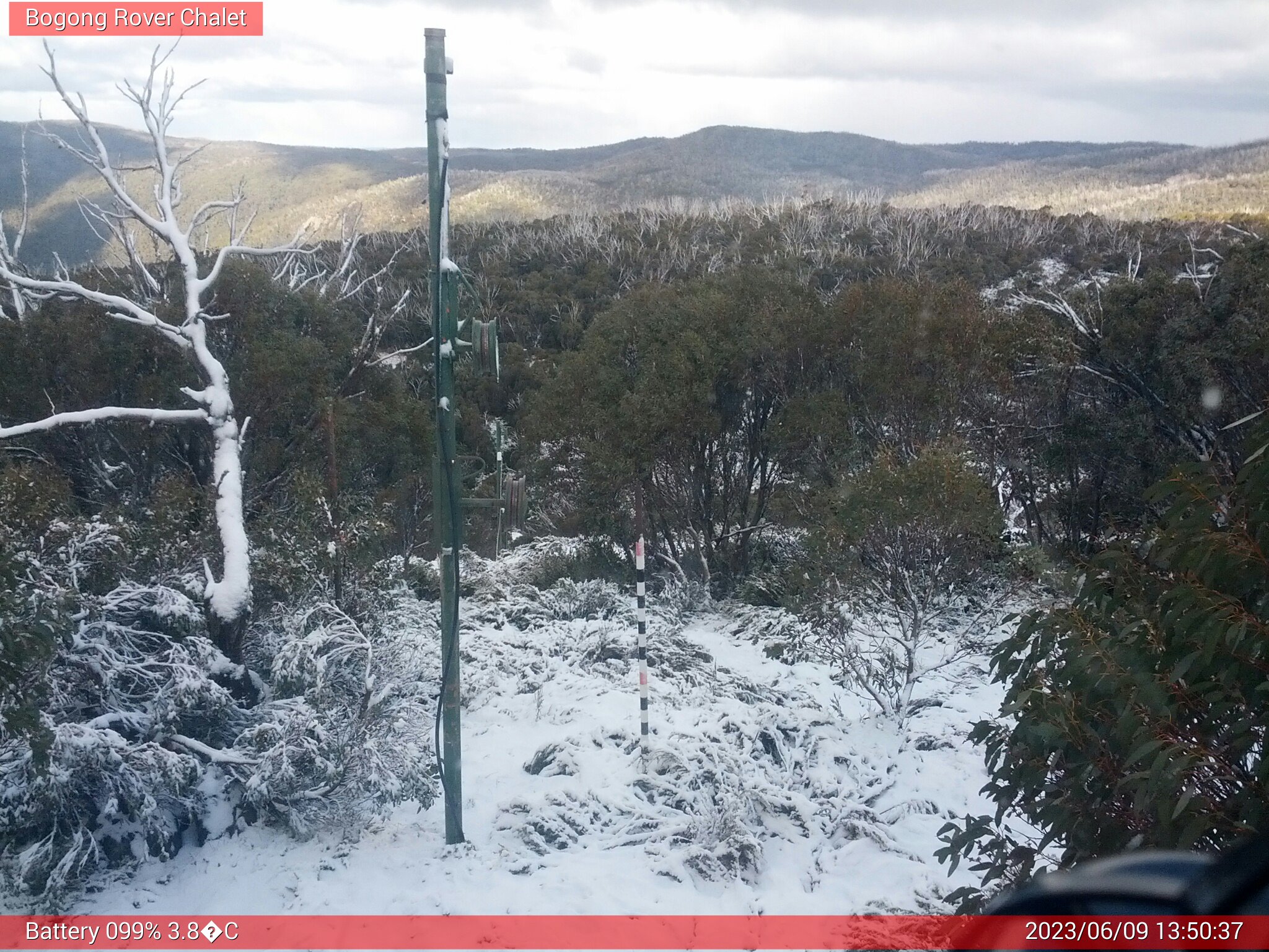 Bogong Web Cam 1:50pm Friday 9th of June 2023