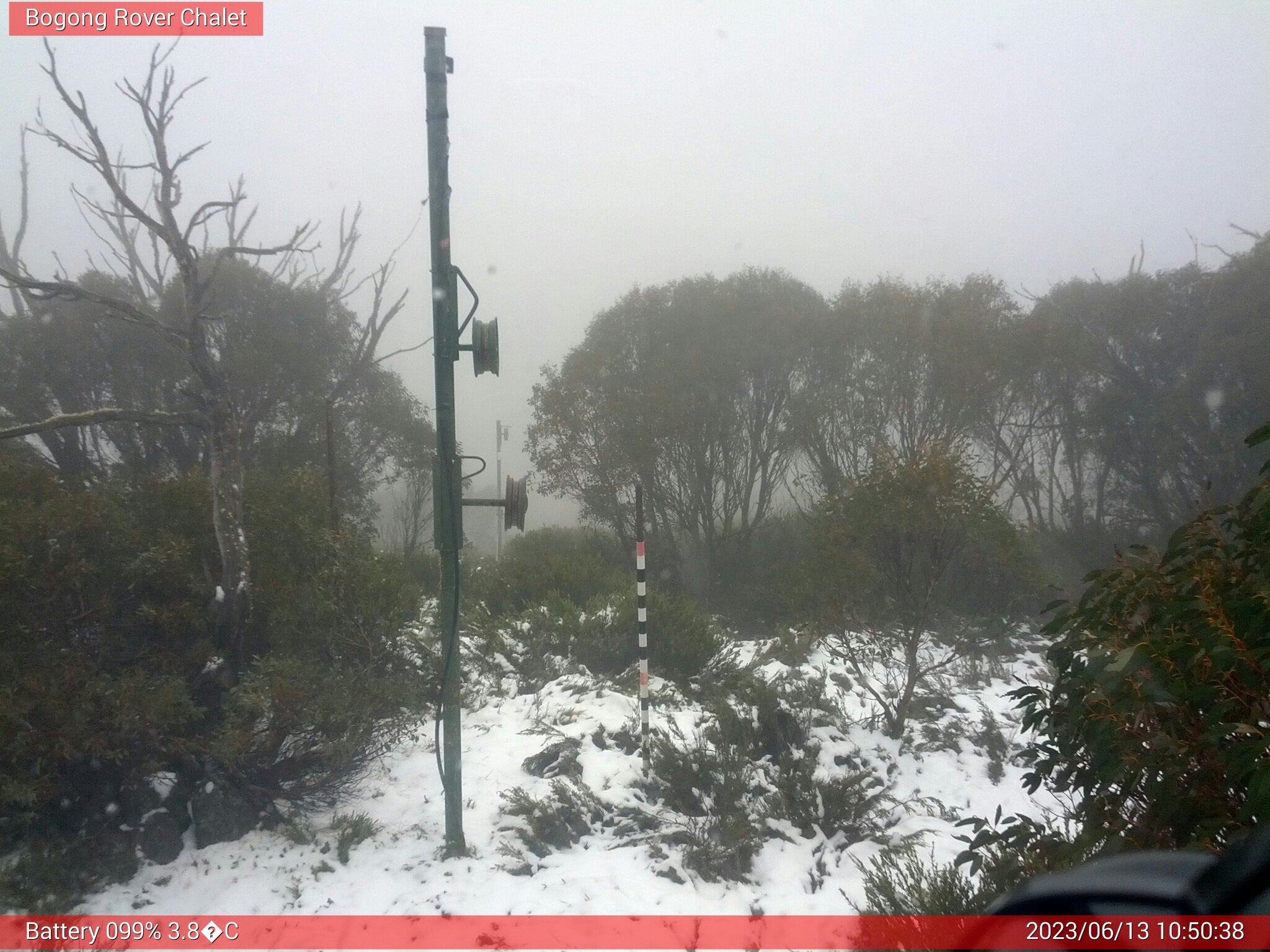 Bogong Web Cam 10:50am Tuesday 13th of June 2023