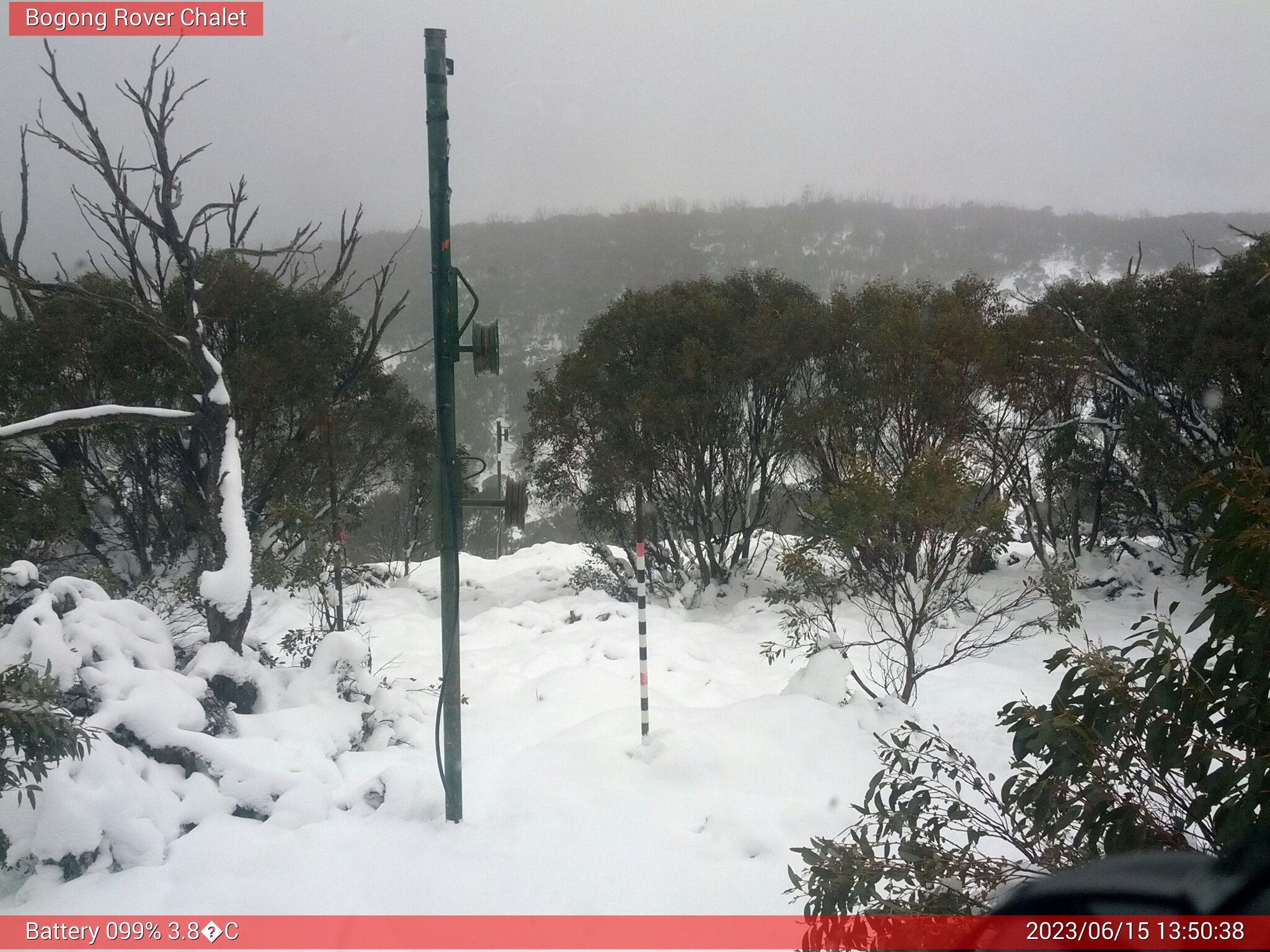 Bogong Web Cam 1:50pm Thursday 15th of June 2023