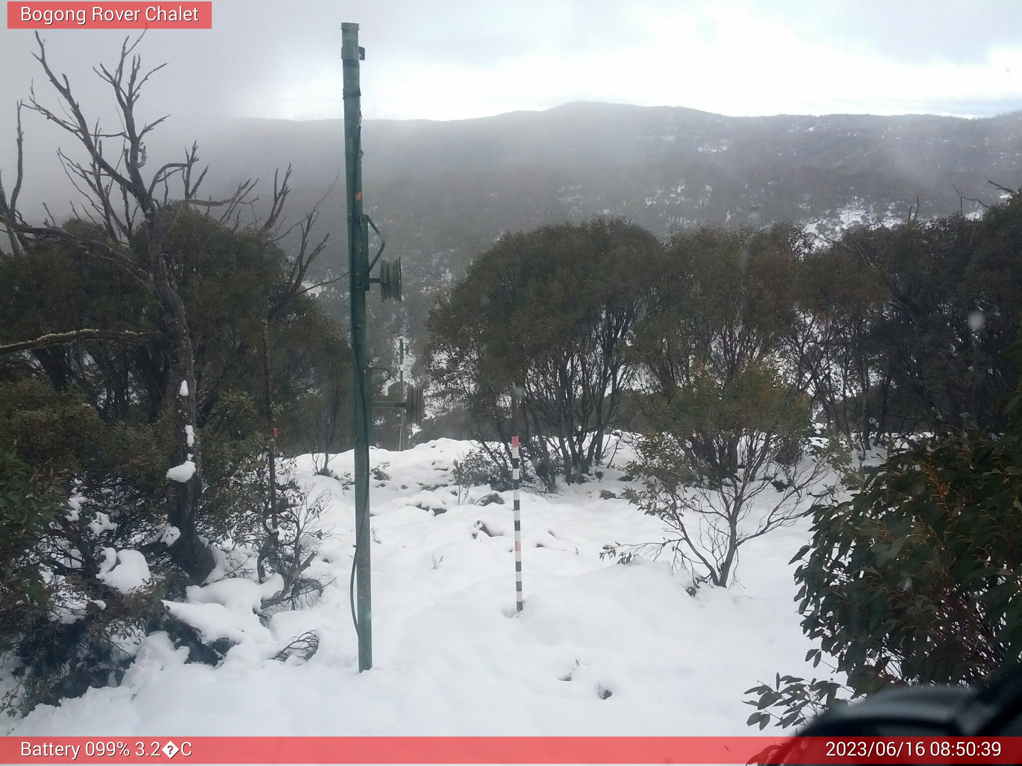 Bogong Web Cam 8:50am Friday 16th of June 2023