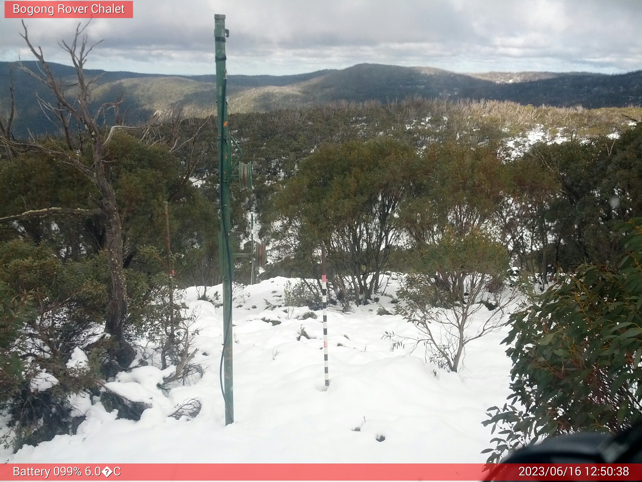 Bogong Web Cam 12:50pm Friday 16th of June 2023