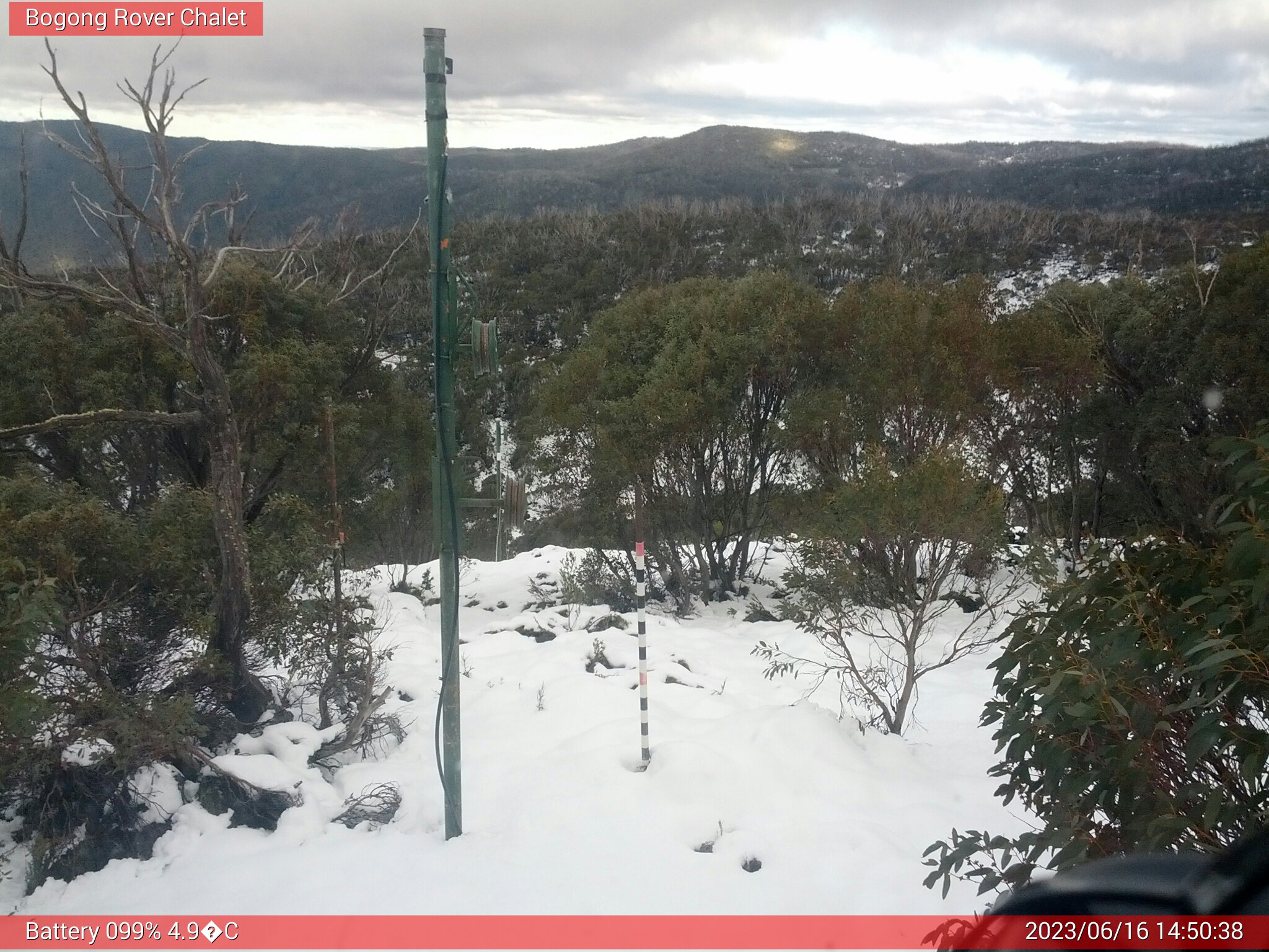 Bogong Web Cam 2:50pm Friday 16th of June 2023