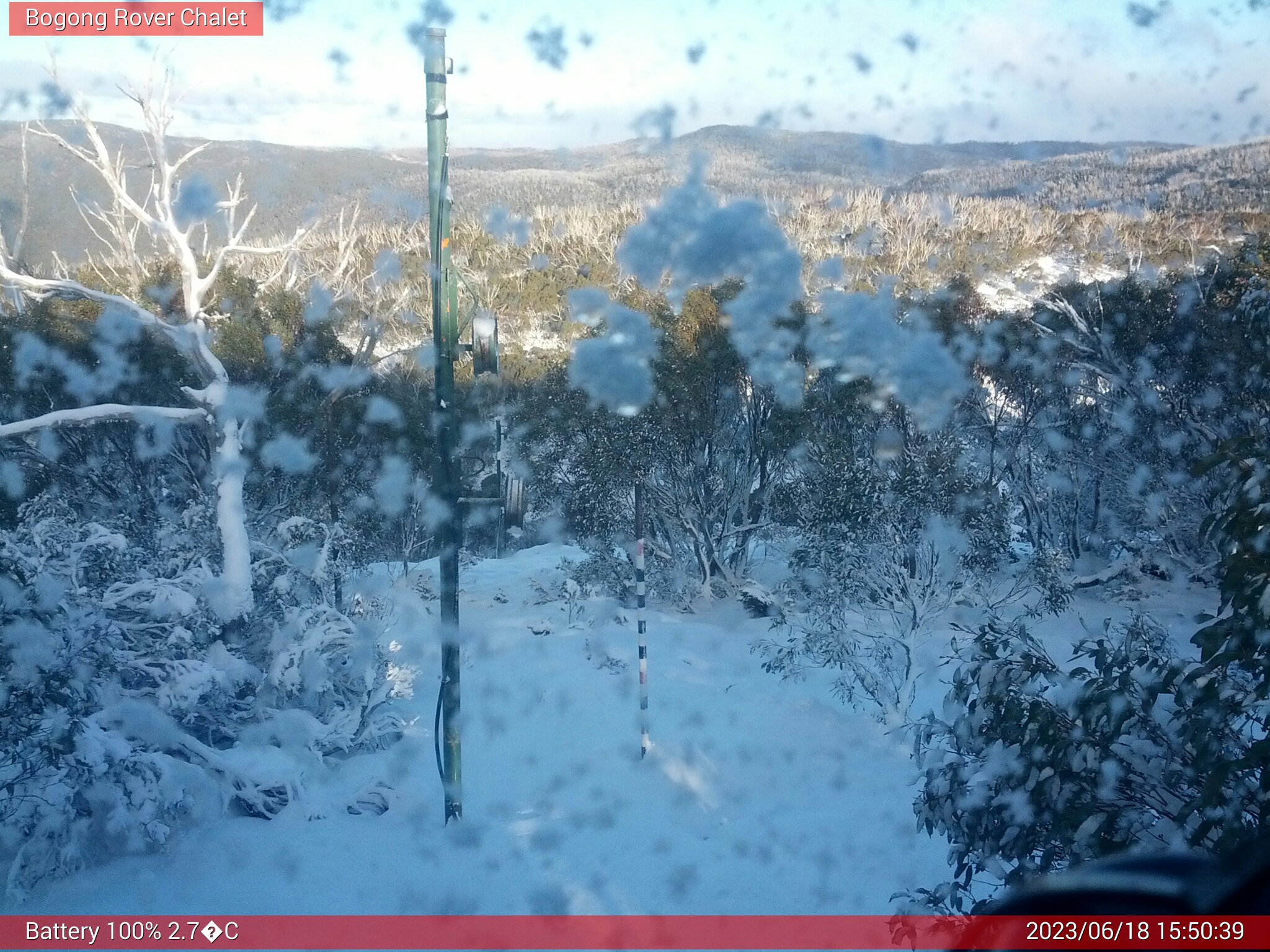 Bogong Web Cam 3:50pm Sunday 18th of June 2023