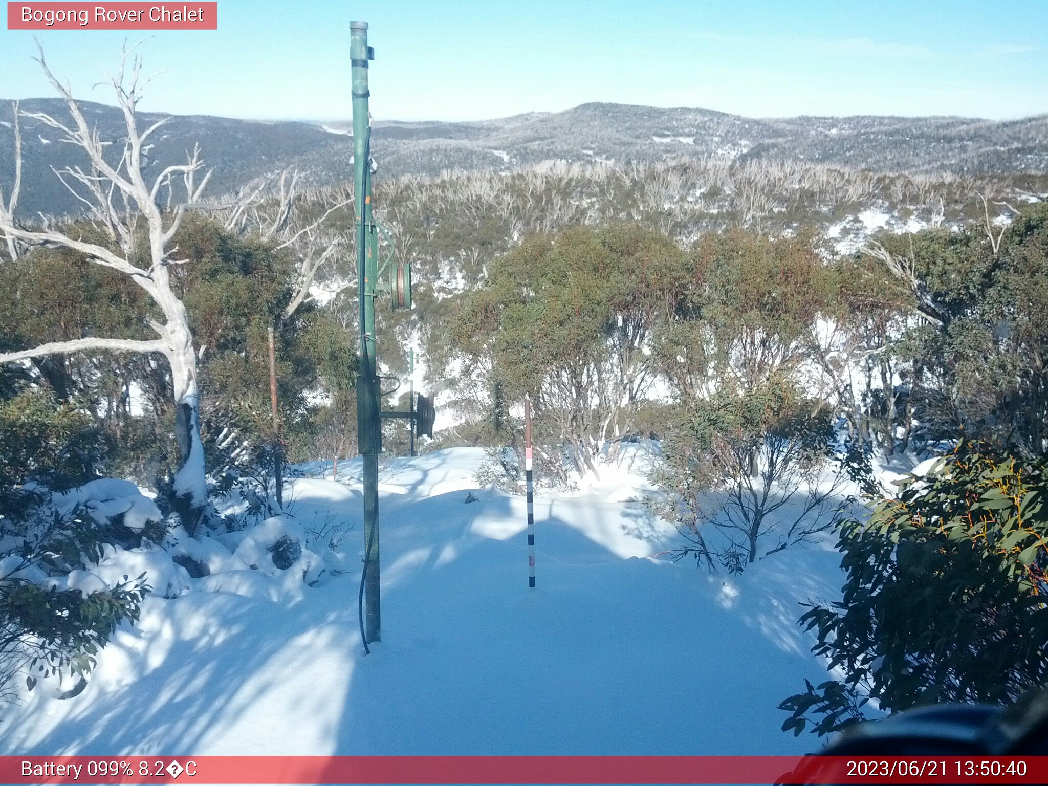 Bogong Web Cam 1:50pm Wednesday 21st of June 2023