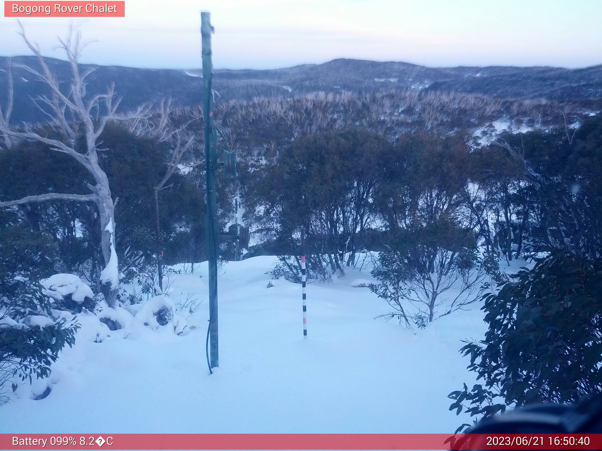 Bogong Web Cam 4:50pm Wednesday 21st of June 2023