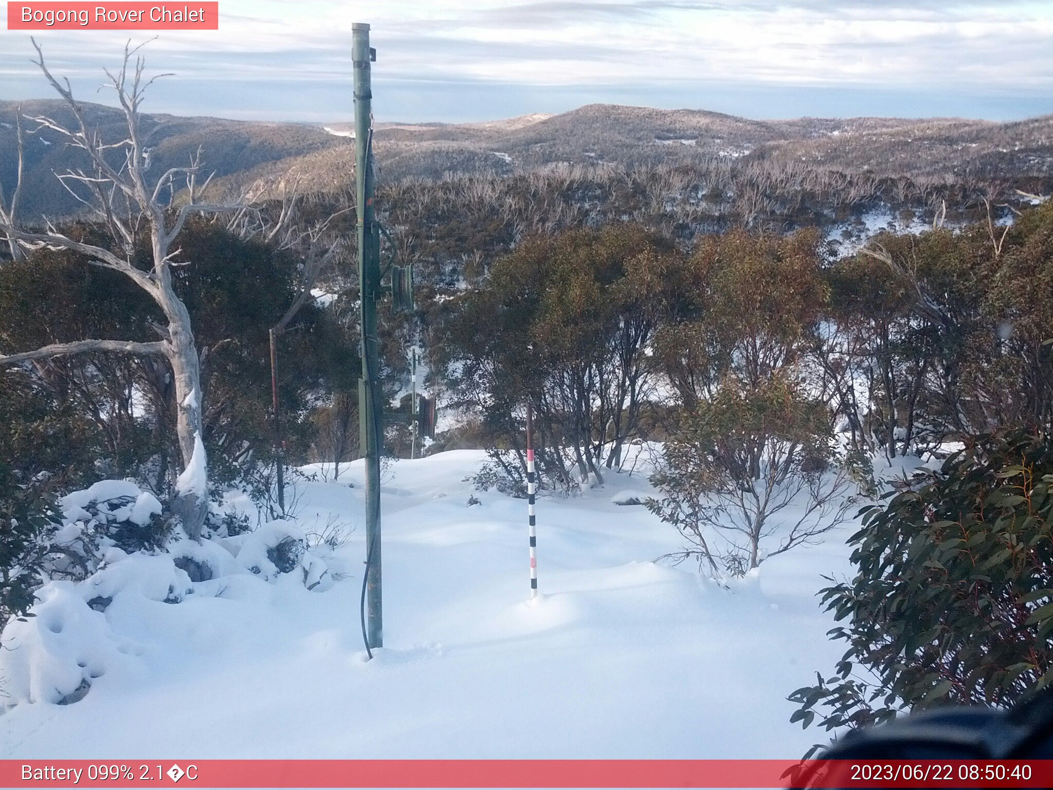 Bogong Web Cam 8:50am Thursday 22nd of June 2023