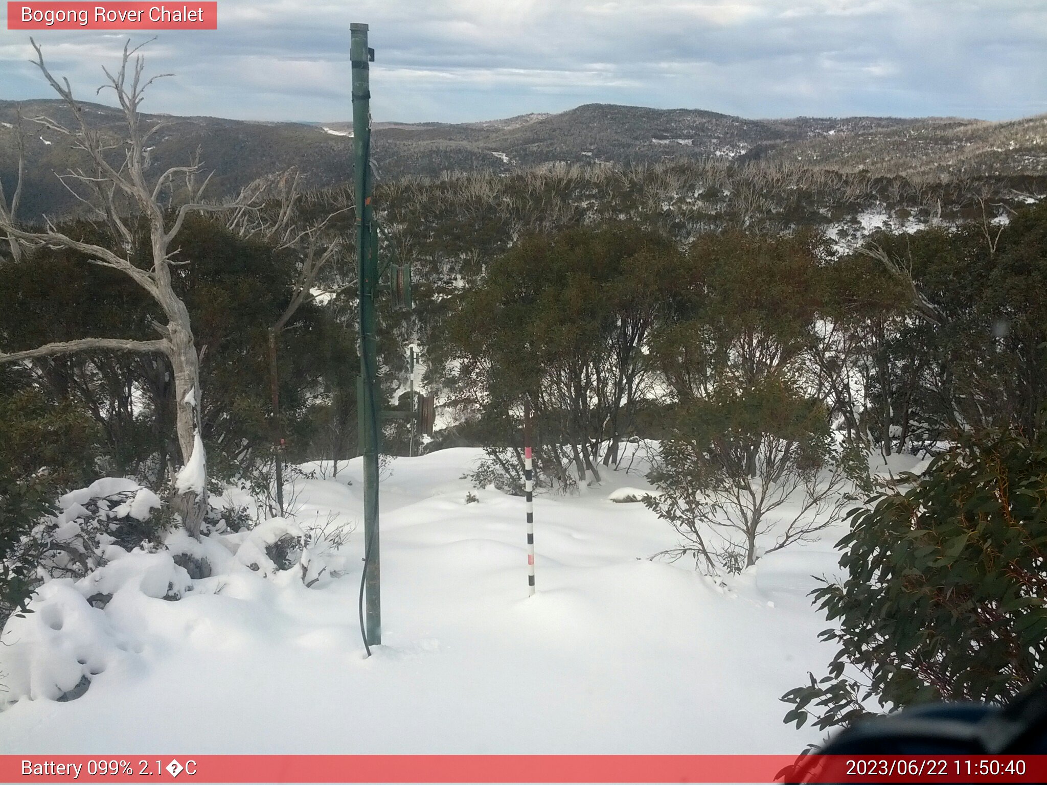 Bogong Web Cam 11:50am Thursday 22nd of June 2023