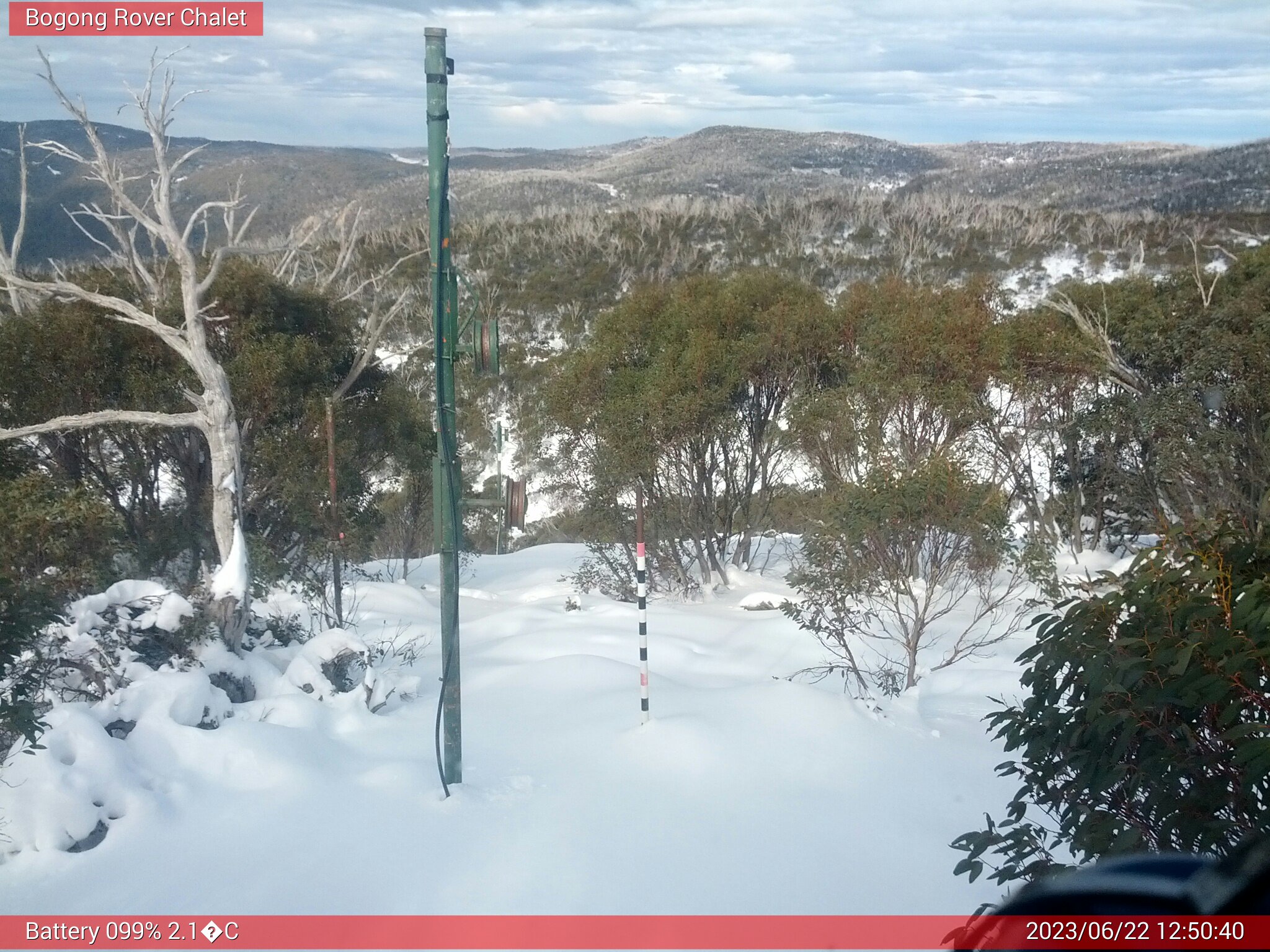 Bogong Web Cam 12:50pm Thursday 22nd of June 2023