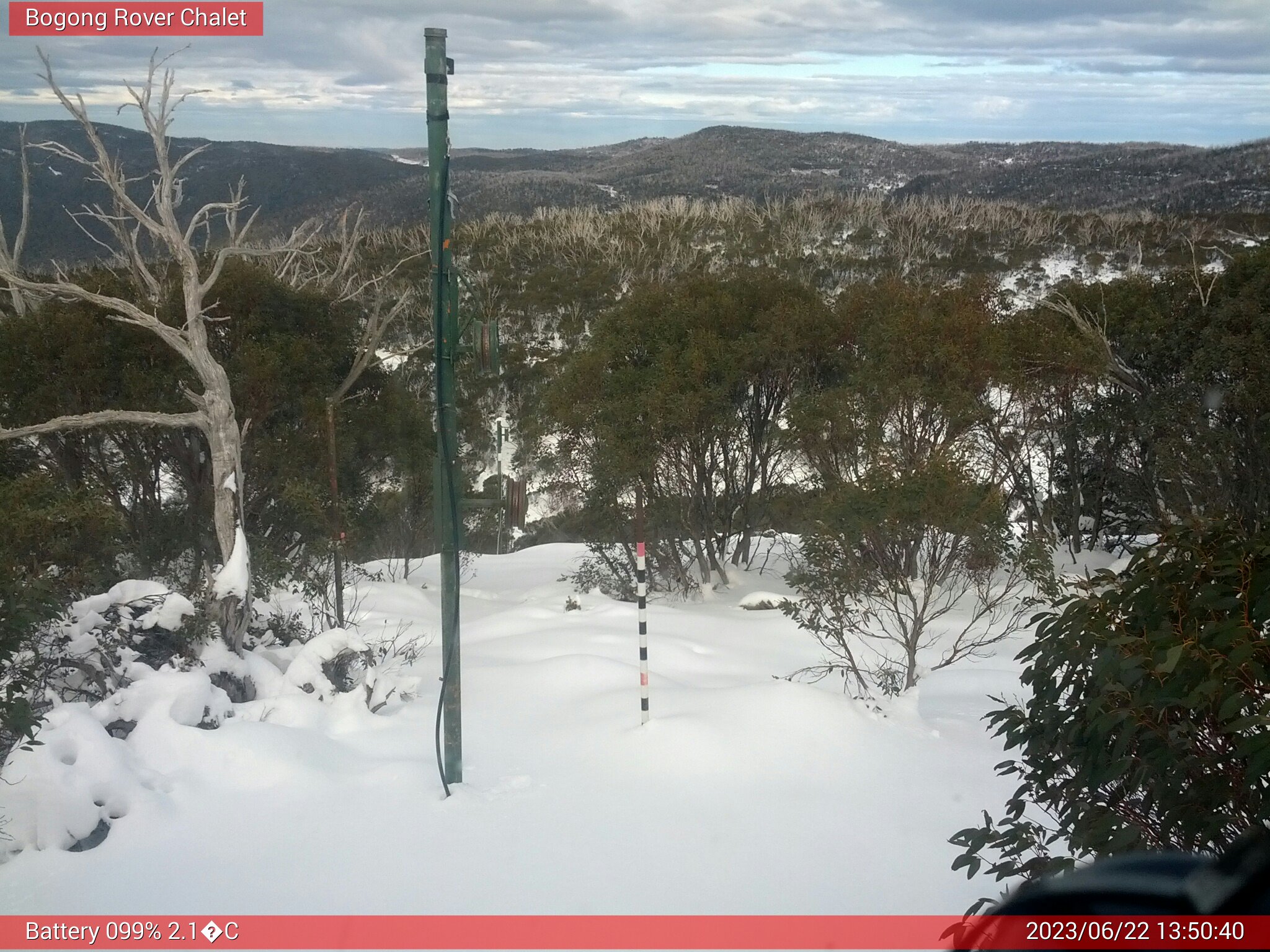 Bogong Web Cam 1:50pm Thursday 22nd of June 2023