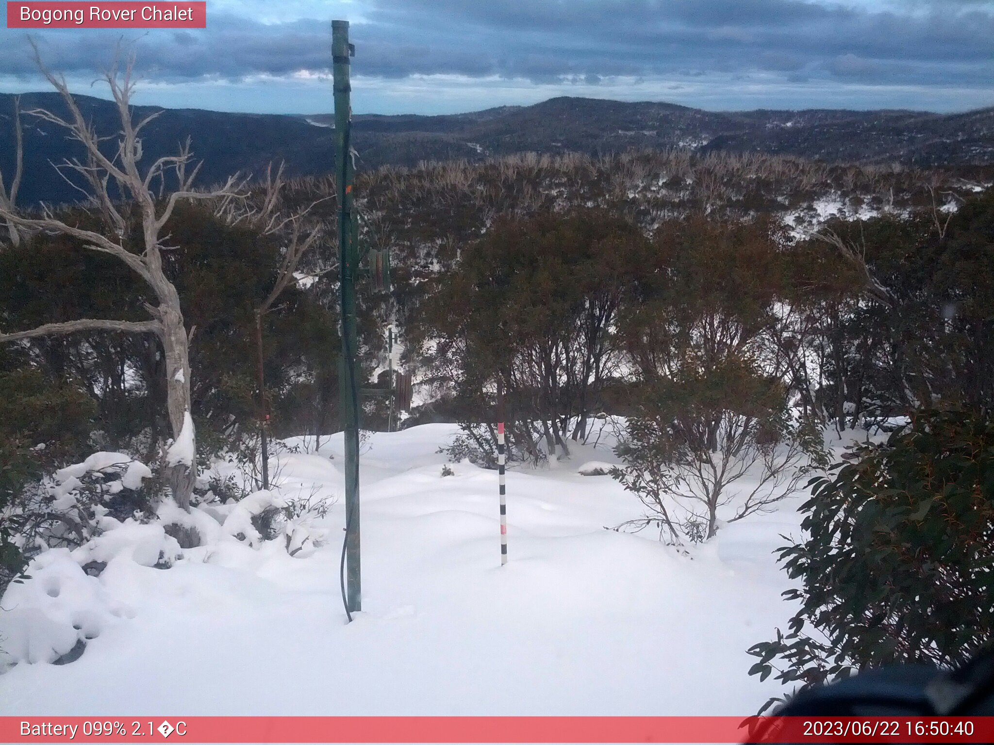 Bogong Web Cam 4:50pm Thursday 22nd of June 2023