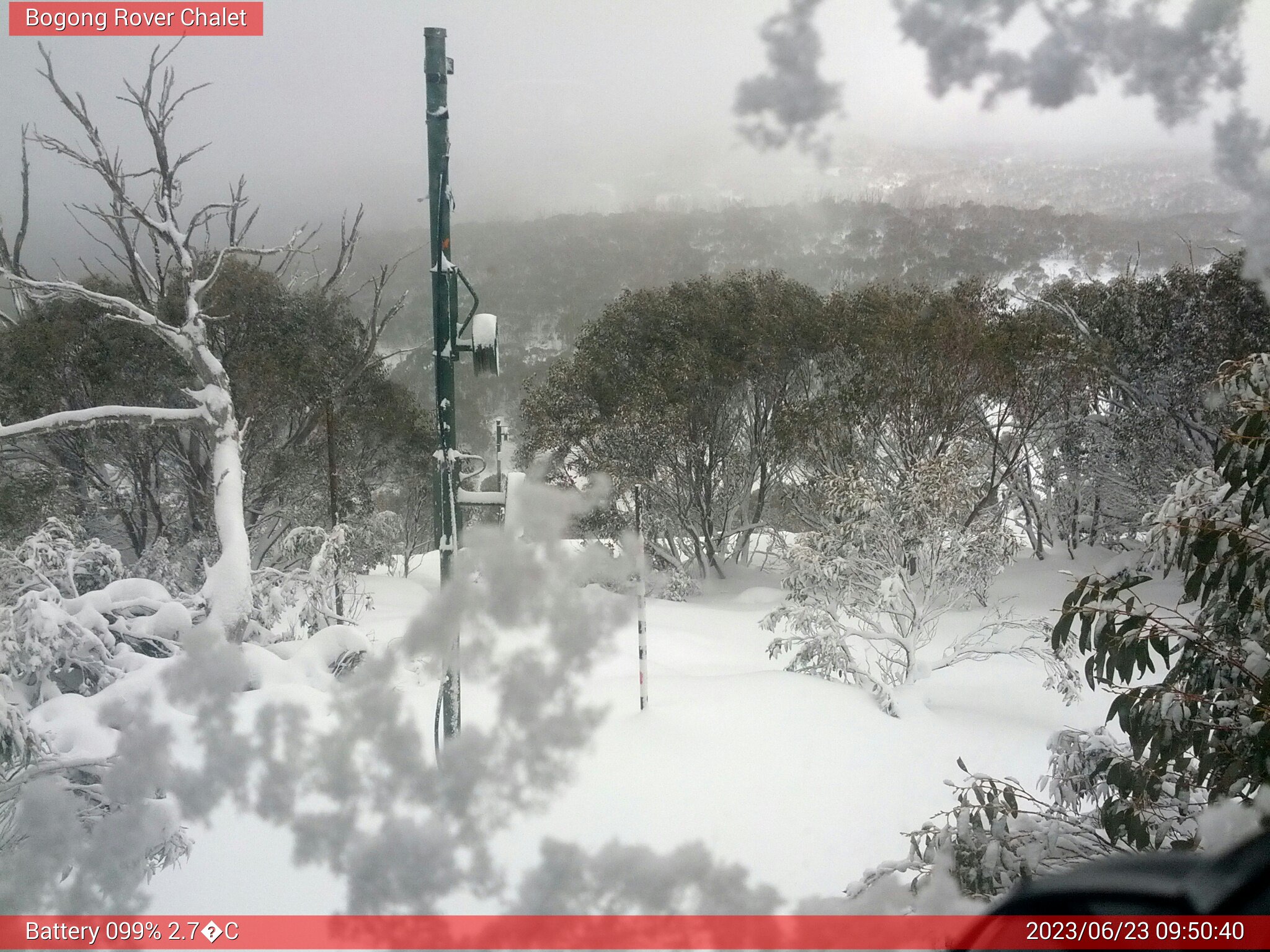 Bogong Web Cam 9:50am Friday 23rd of June 2023