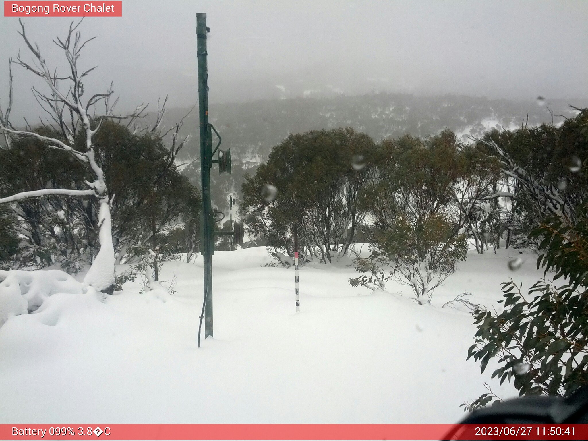 Bogong Web Cam 11:50am Tuesday 27th of June 2023