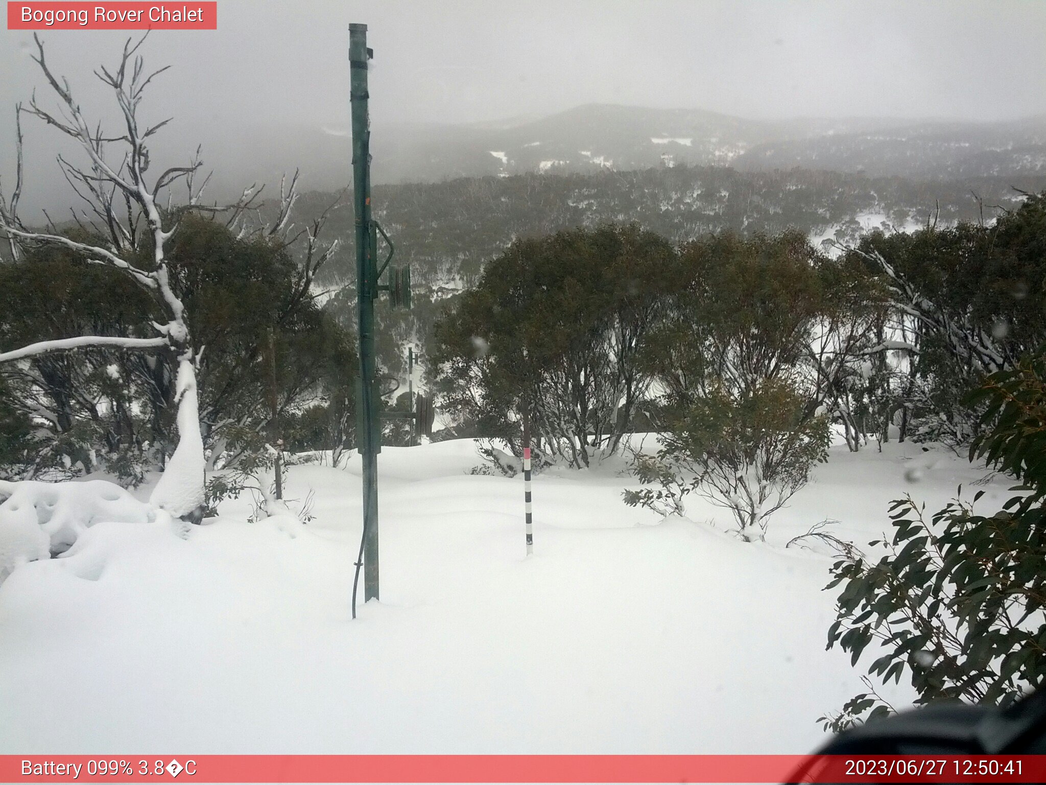 Bogong Web Cam 12:50pm Tuesday 27th of June 2023