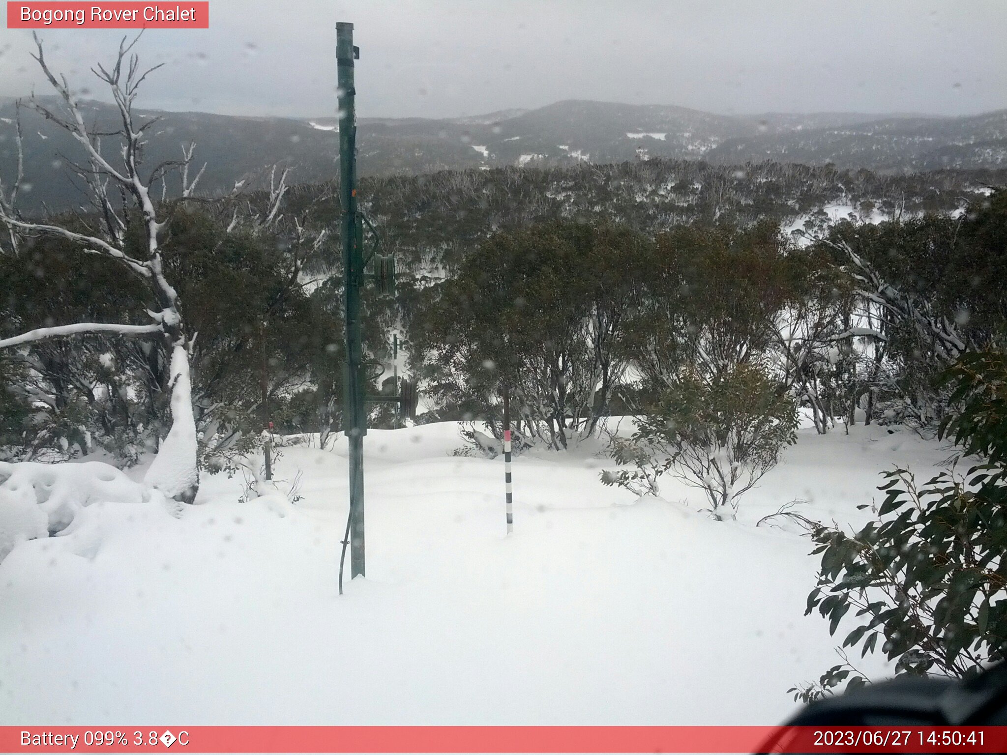 Bogong Web Cam 2:50pm Tuesday 27th of June 2023