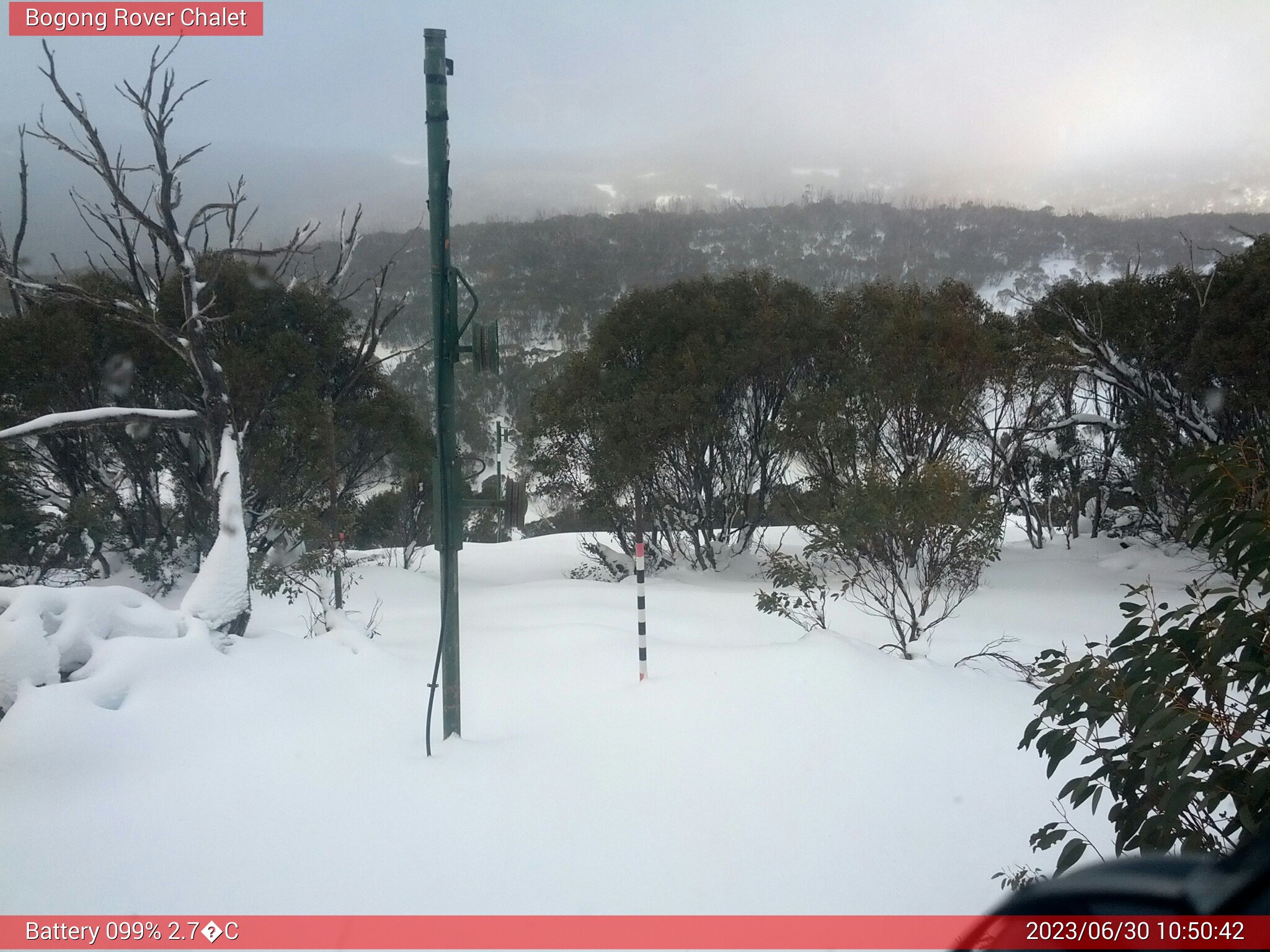 Bogong Web Cam 10:50am Friday 30th of June 2023