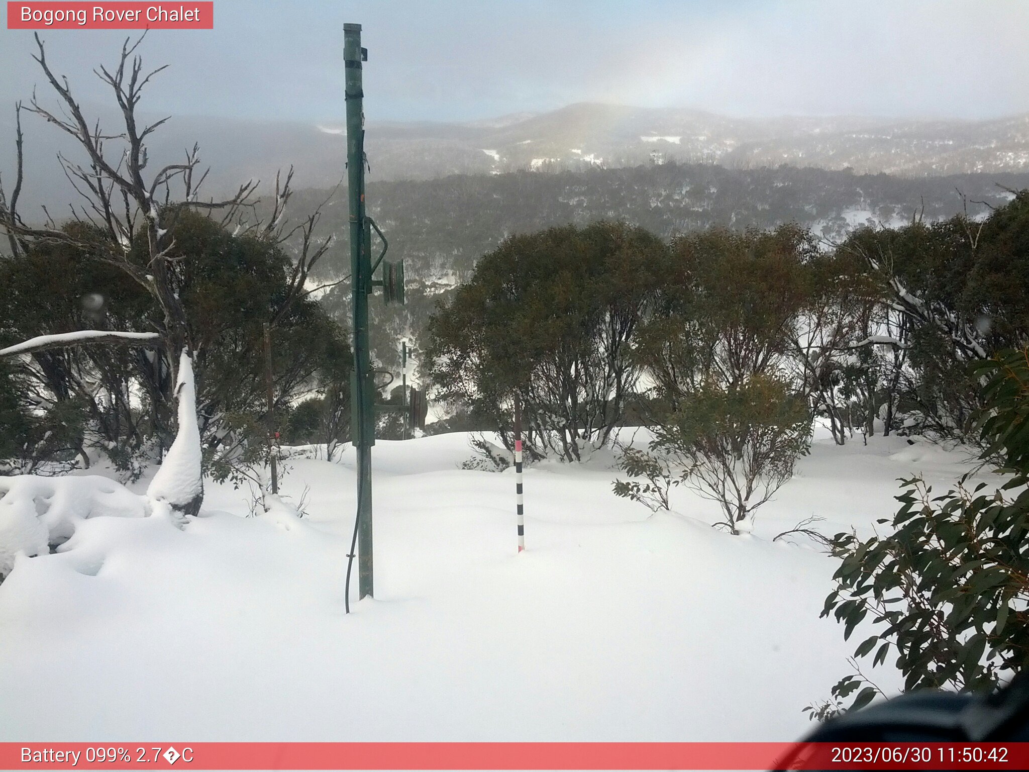 Bogong Web Cam 11:50am Friday 30th of June 2023