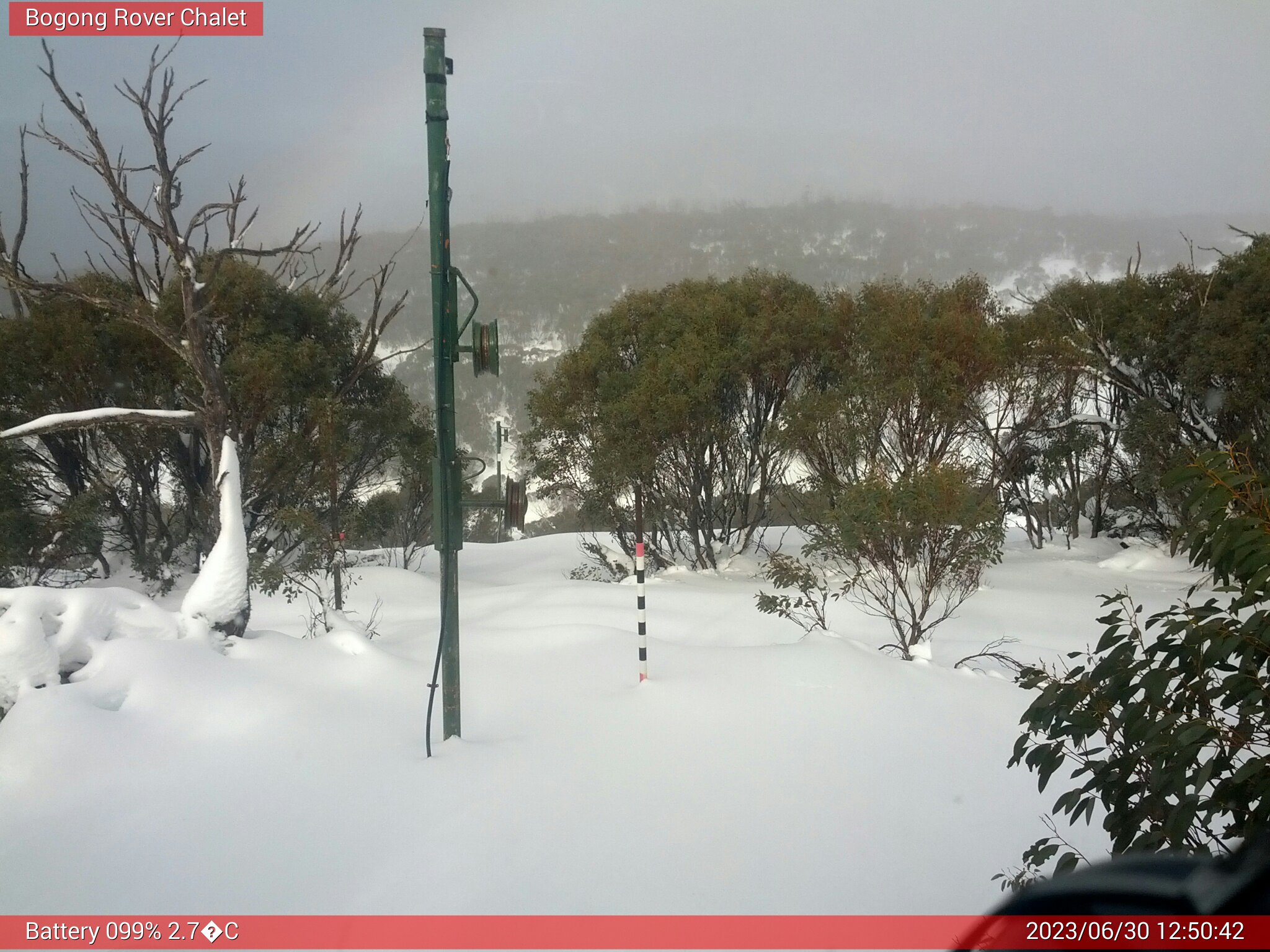 Bogong Web Cam 12:50pm Friday 30th of June 2023