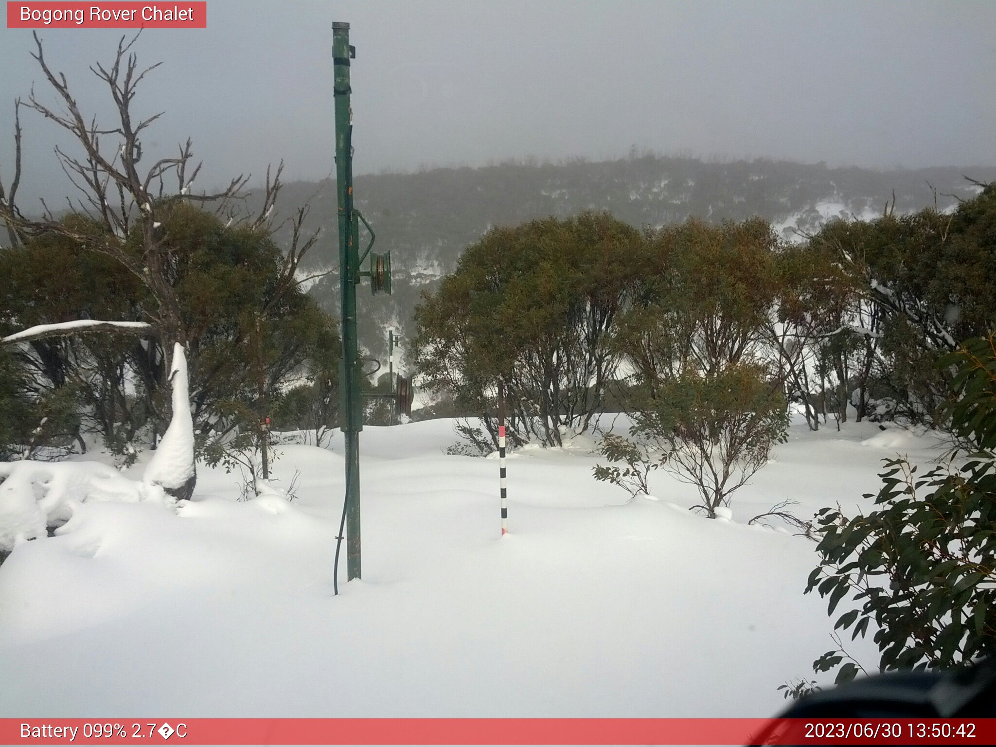 Bogong Web Cam 1:50pm Friday 30th of June 2023