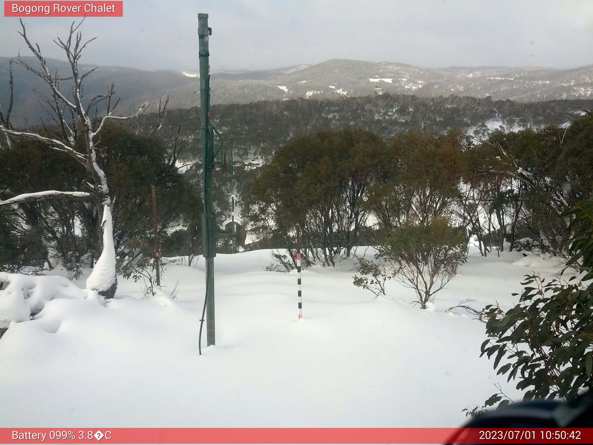 Bogong Web Cam 10:50am Saturday 1st of July 2023