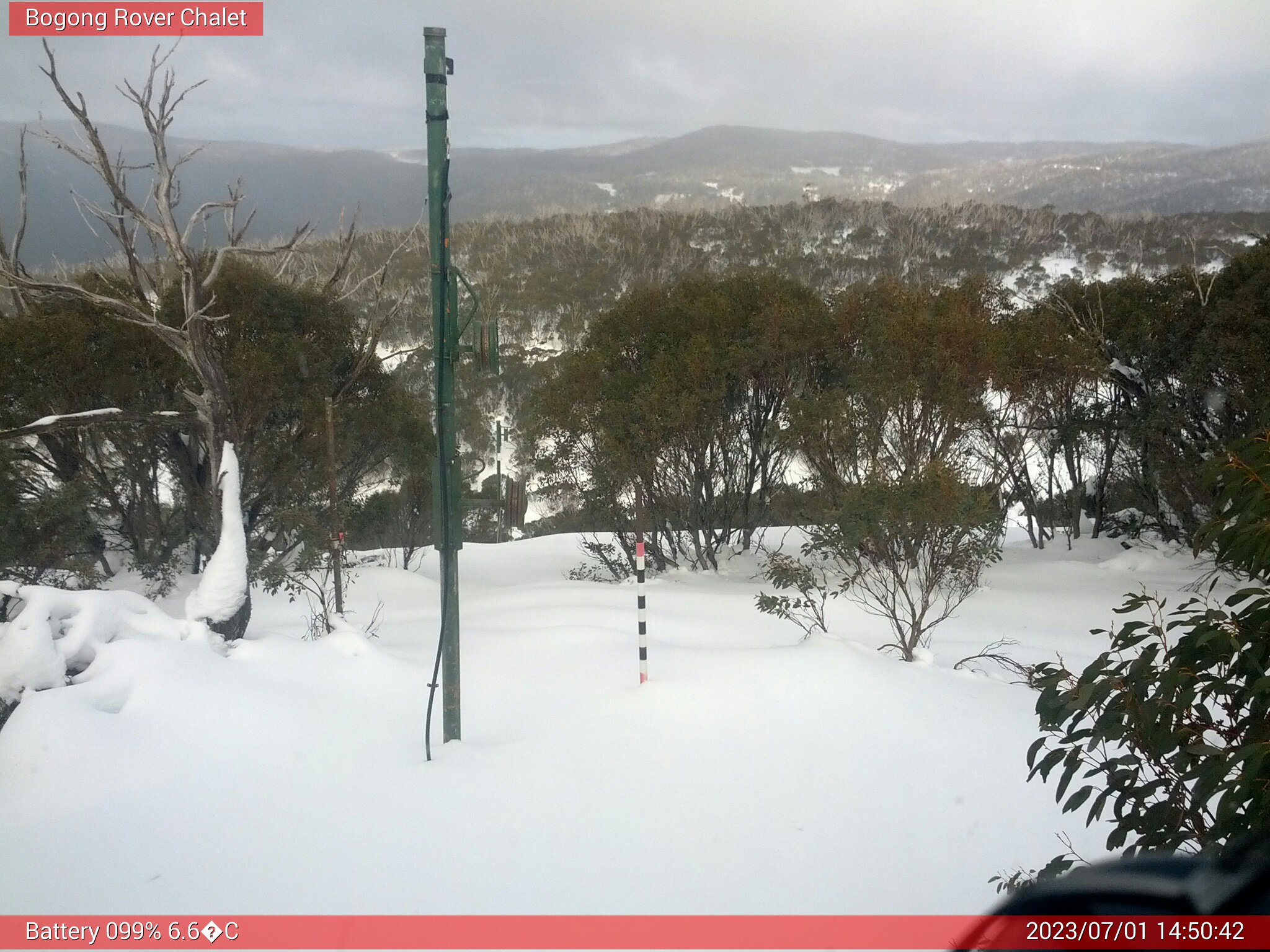 Bogong Web Cam 2:50pm Saturday 1st of July 2023