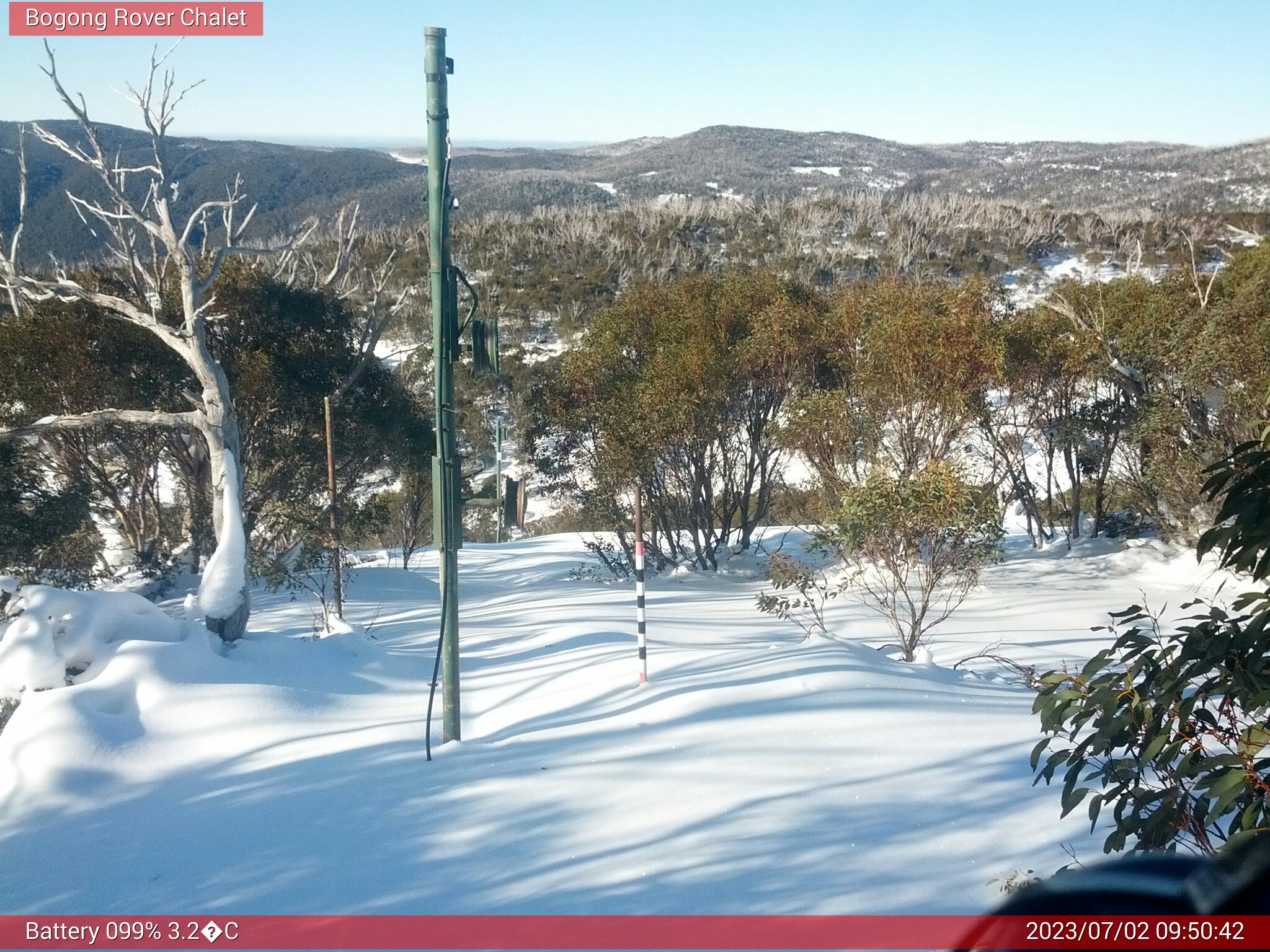 Bogong Web Cam 9:50am Sunday 2nd of July 2023