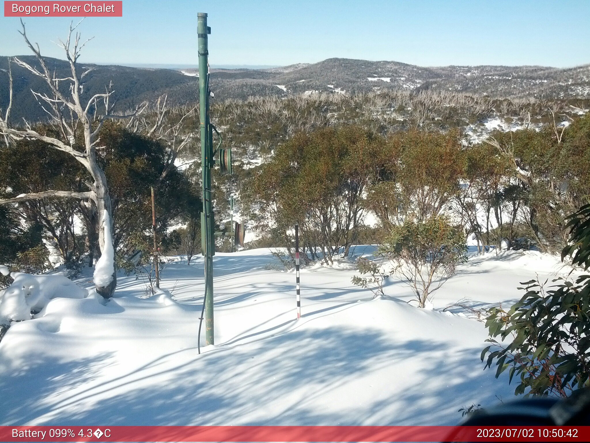 Bogong Web Cam 10:50am Sunday 2nd of July 2023