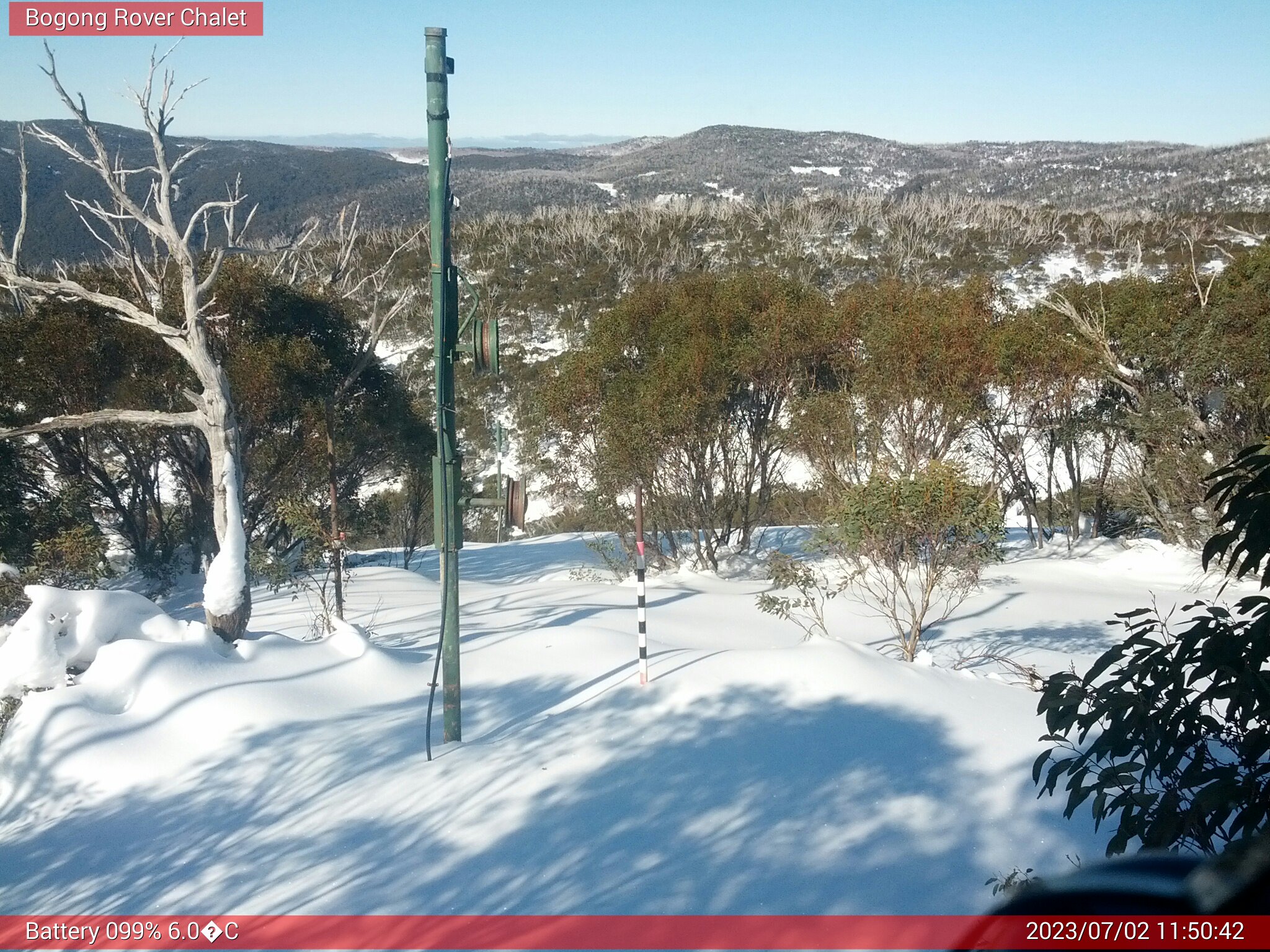 Bogong Web Cam 11:50am Sunday 2nd of July 2023