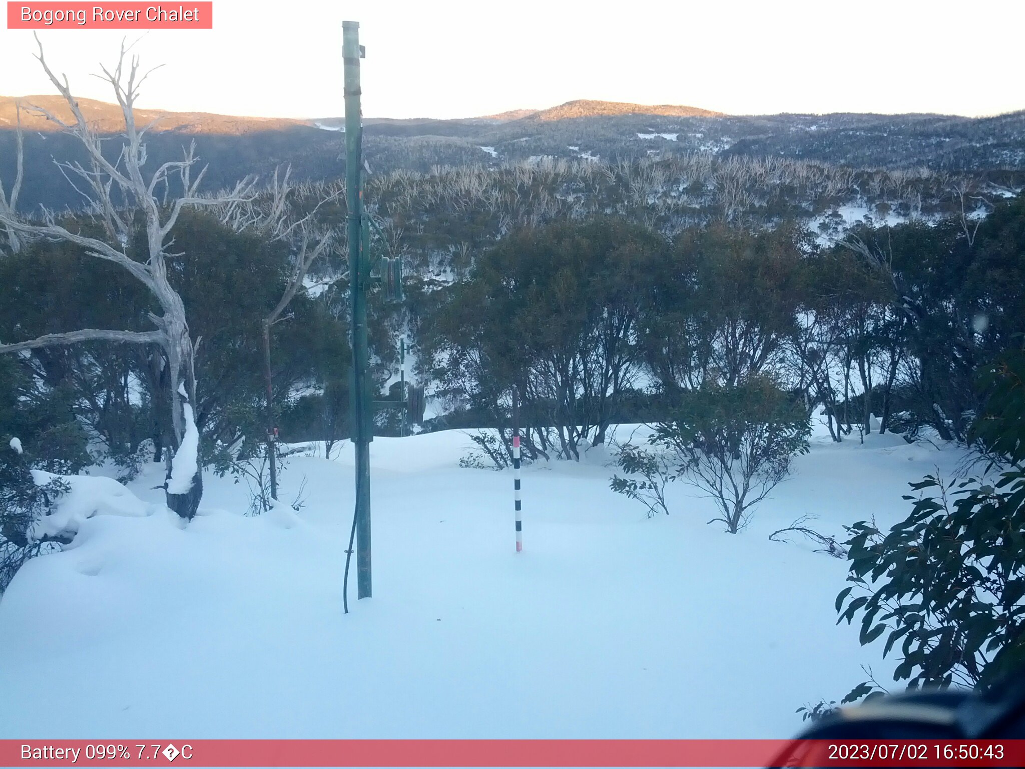 Bogong Web Cam 4:50pm Sunday 2nd of July 2023