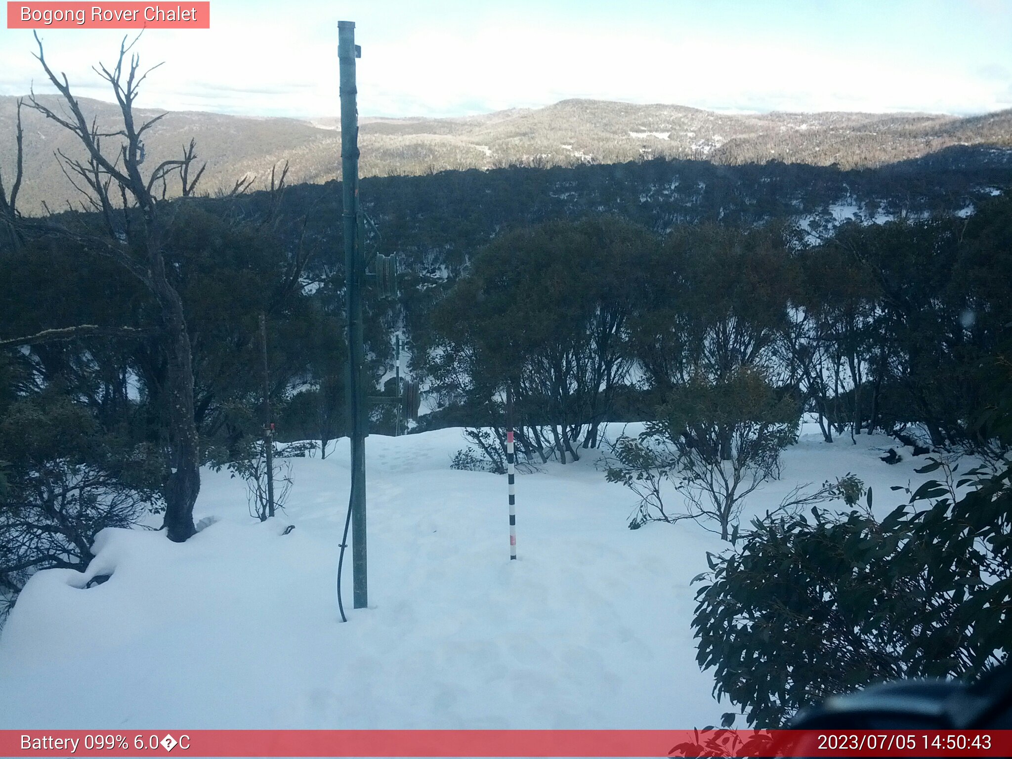 Bogong Web Cam 2:50pm Wednesday 5th of July 2023