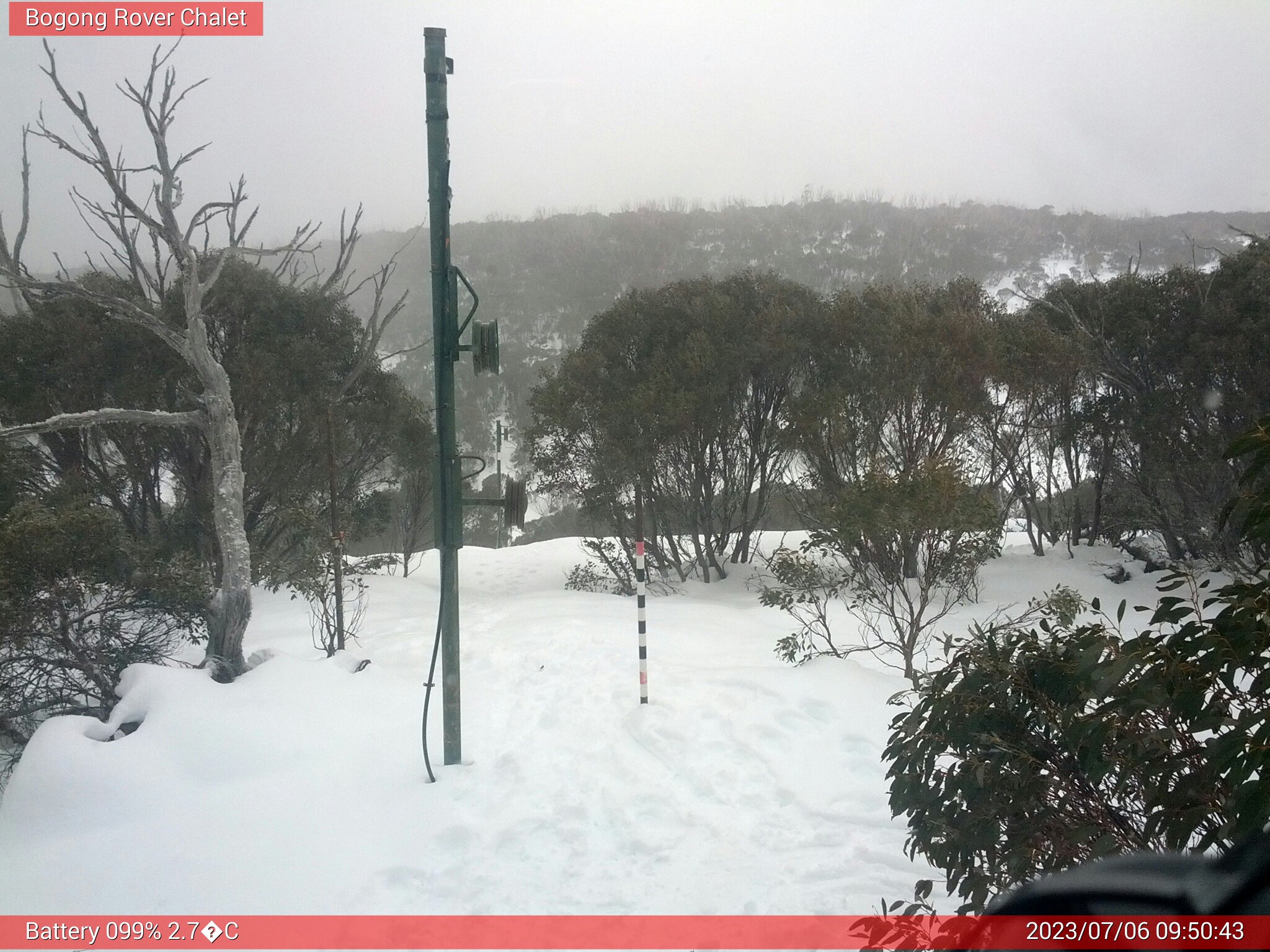 Bogong Web Cam 9:50am Thursday 6th of July 2023