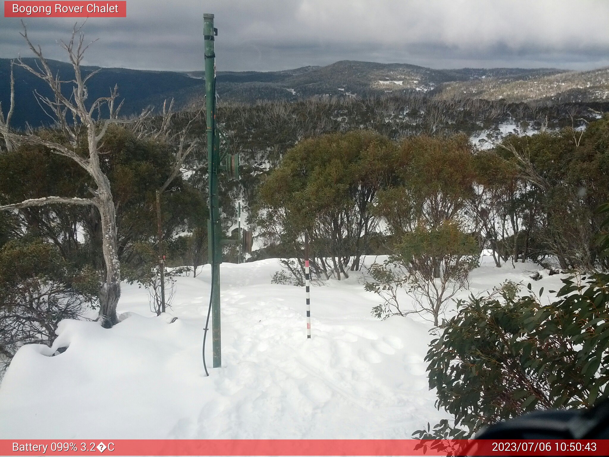 Bogong Web Cam 10:50am Thursday 6th of July 2023