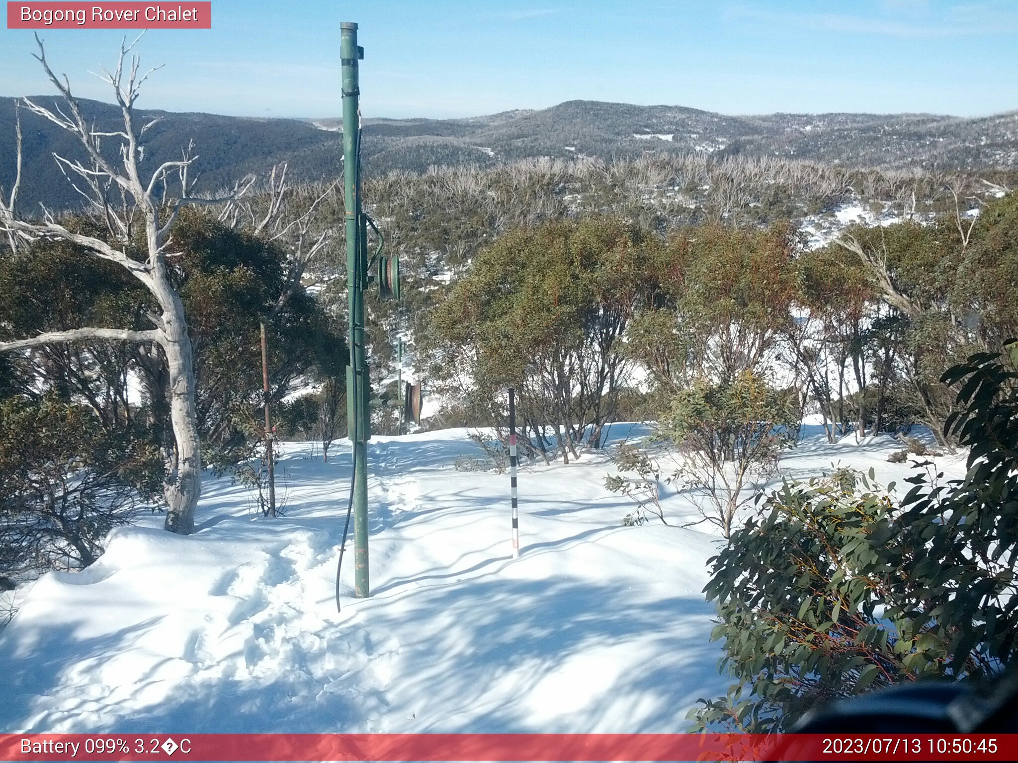 Bogong Web Cam 10:50am Thursday 13th of July 2023