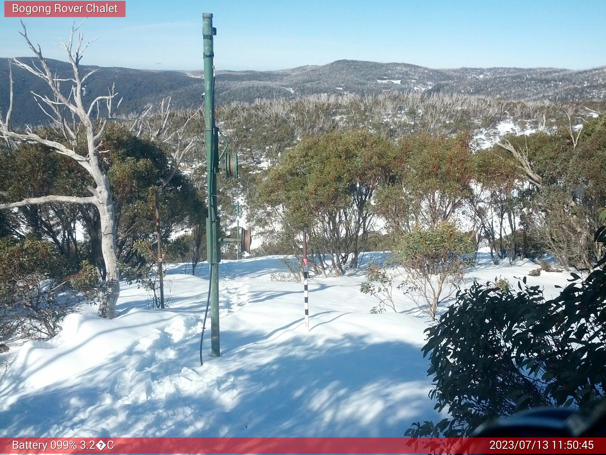 Bogong Web Cam 11:50am Thursday 13th of July 2023