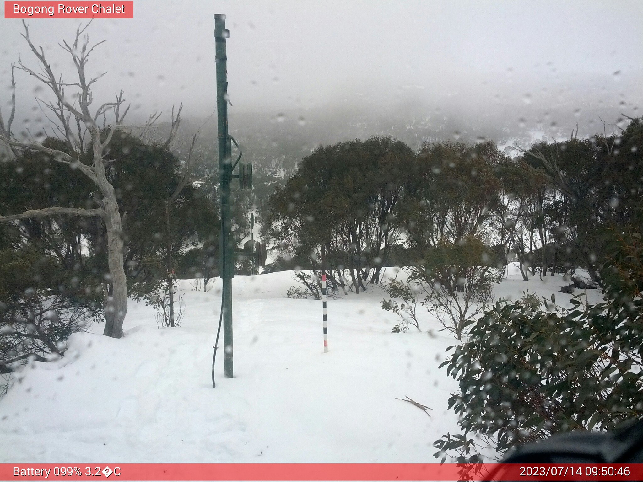 Bogong Web Cam 9:50am Friday 14th of July 2023