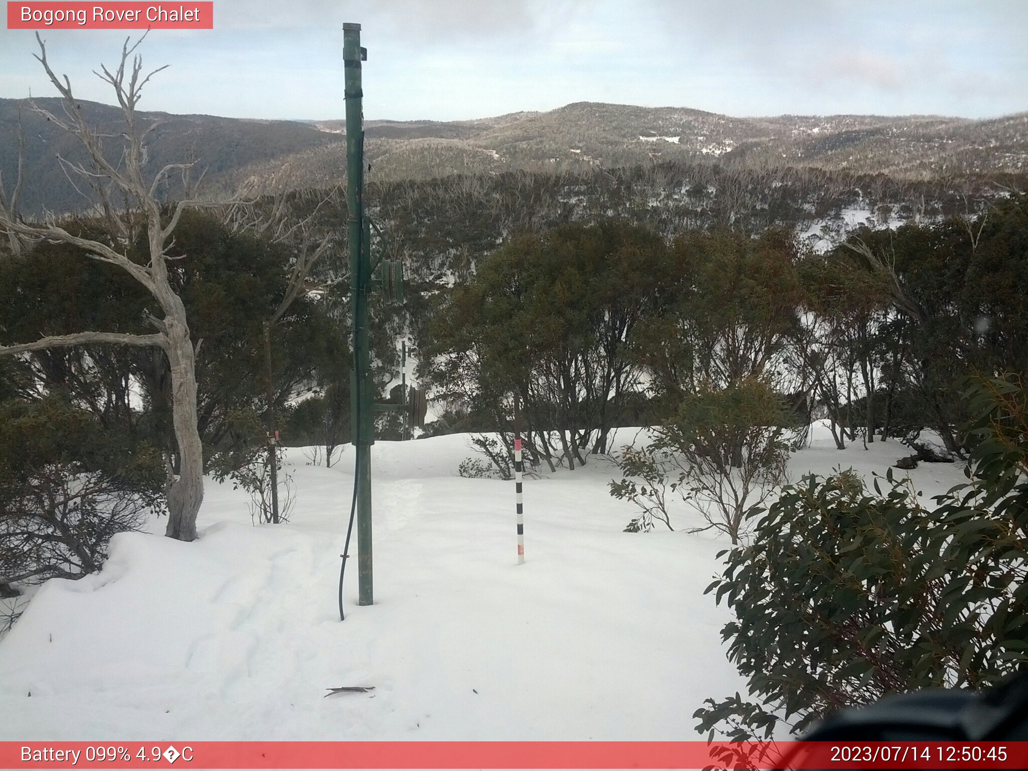 Bogong Web Cam 12:50pm Friday 14th of July 2023