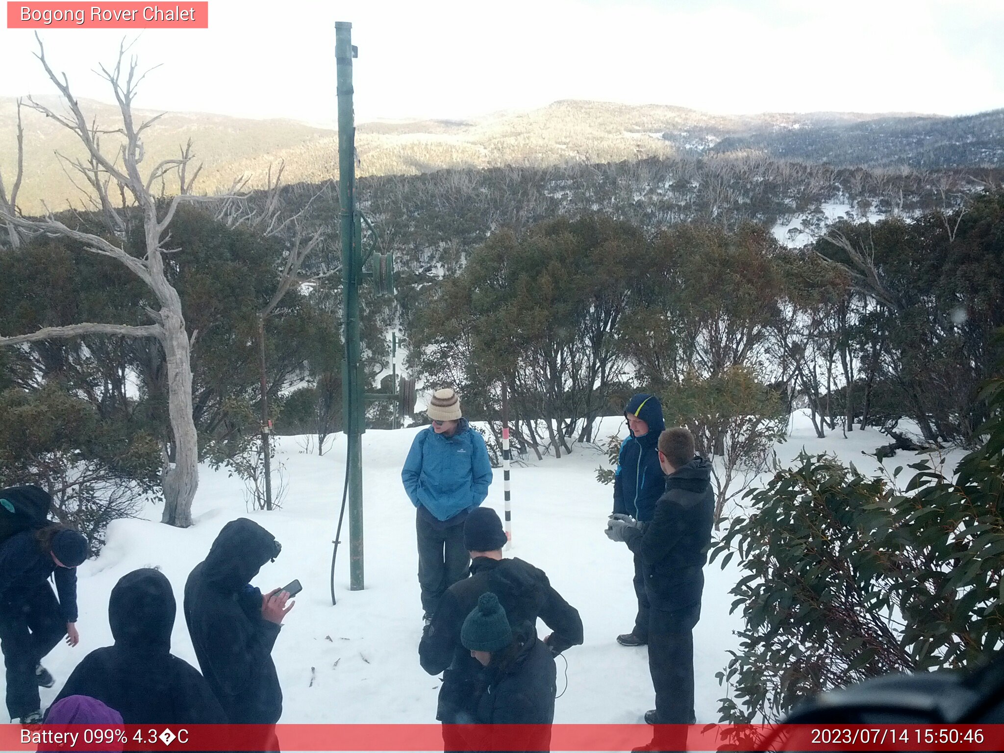 Bogong Web Cam 3:50pm Friday 14th of July 2023