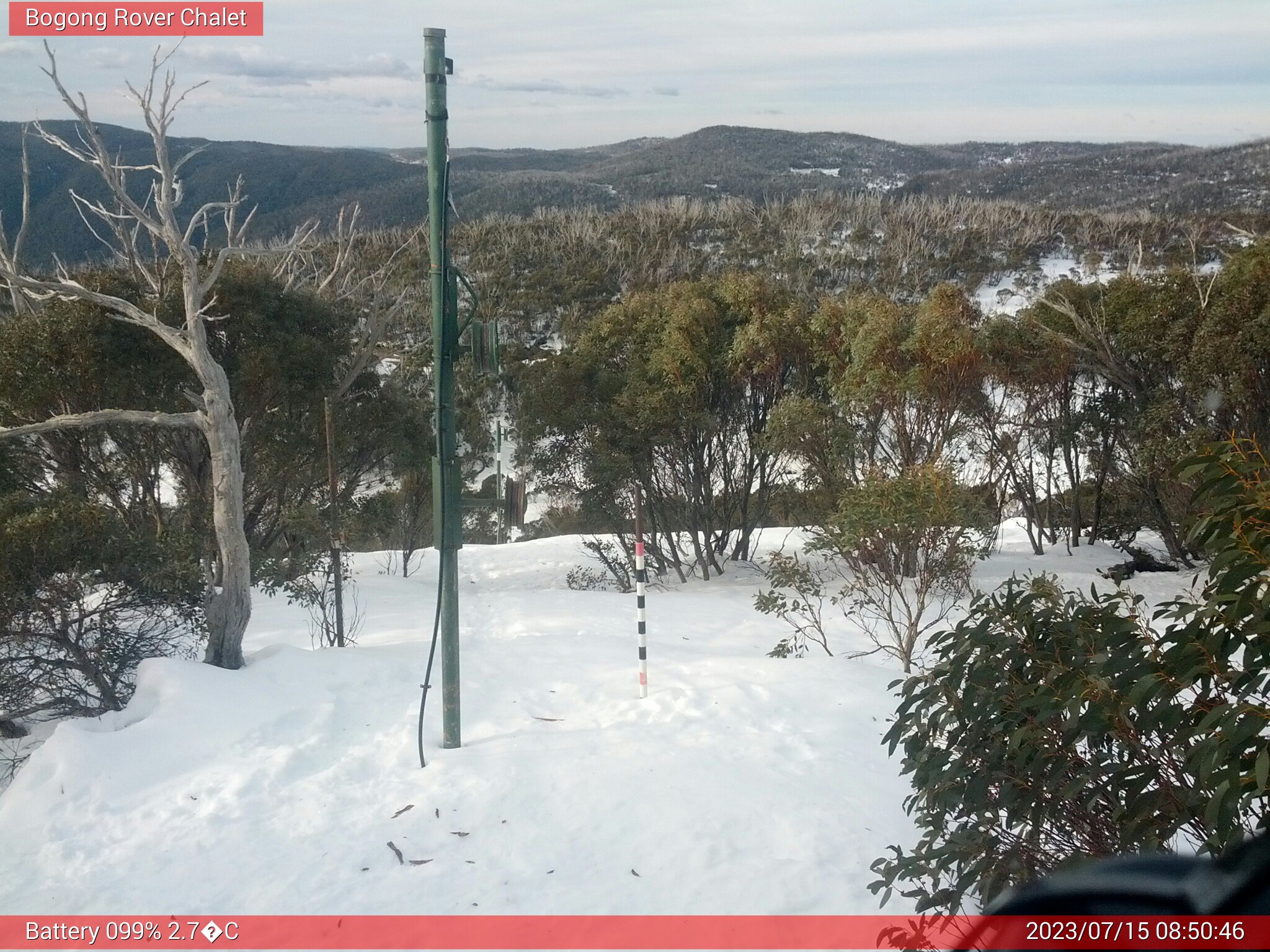 Bogong Web Cam 8:50am Saturday 15th of July 2023