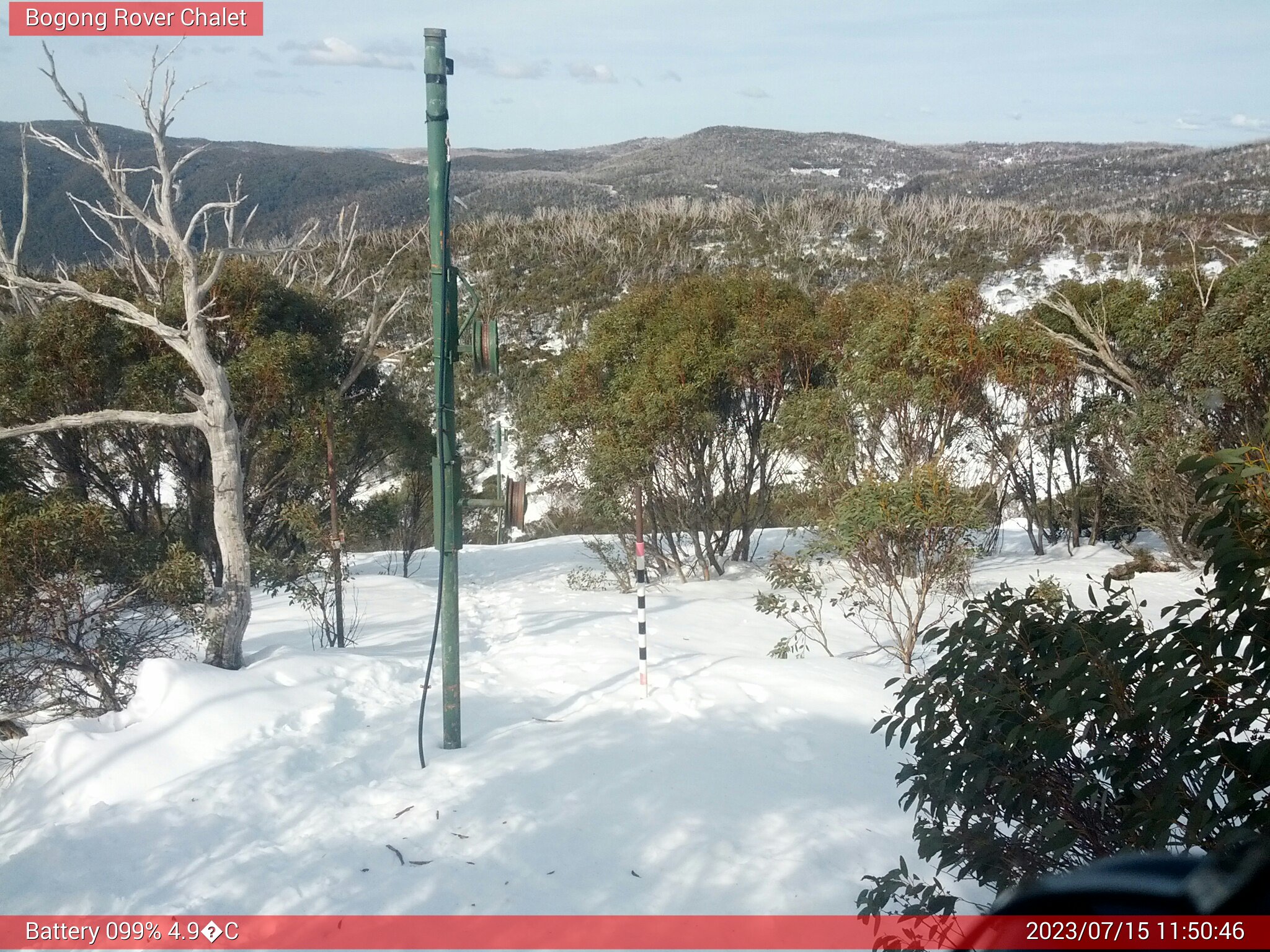 Bogong Web Cam 11:50am Saturday 15th of July 2023