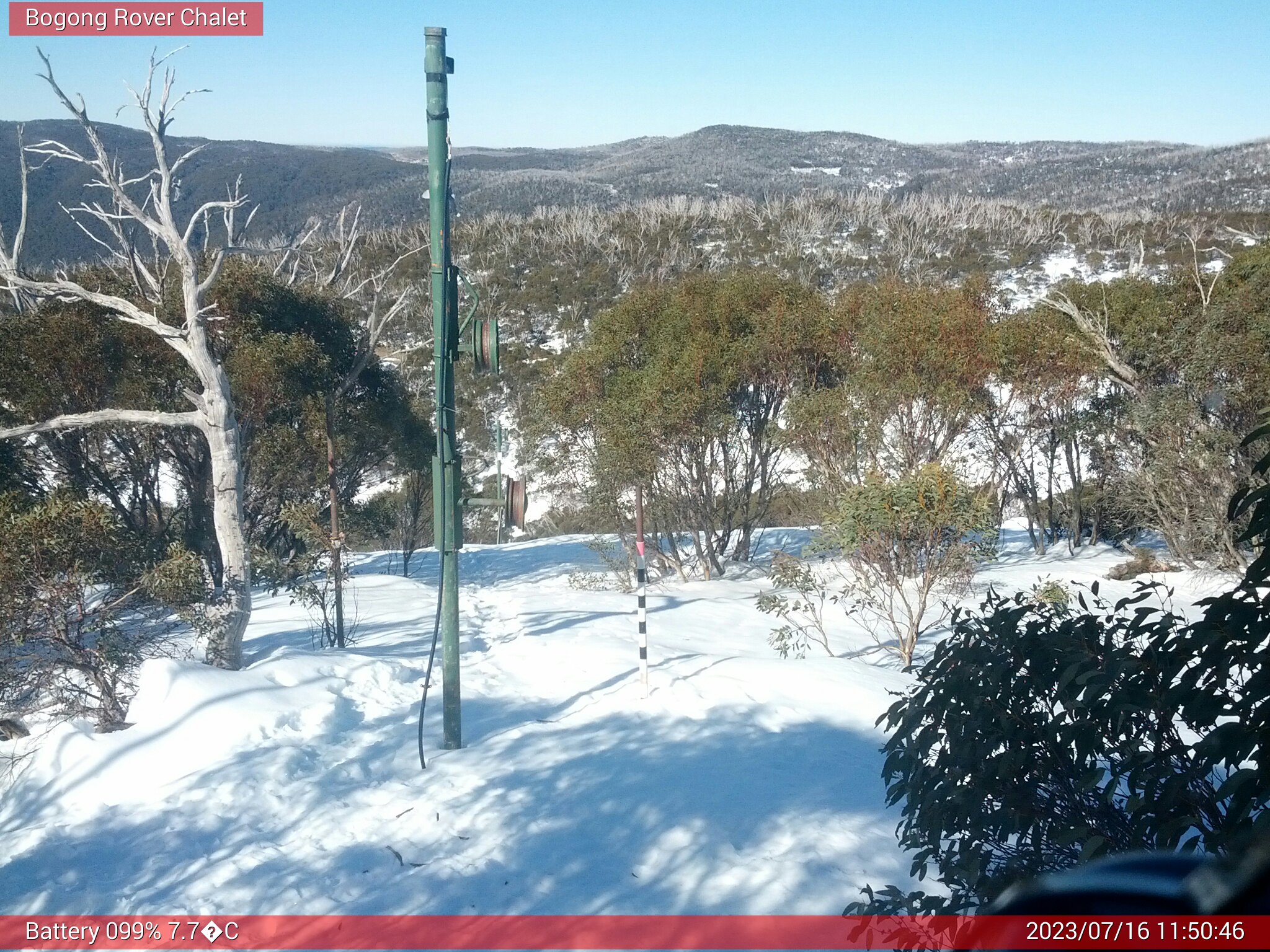 Bogong Web Cam 11:50am Sunday 16th of July 2023