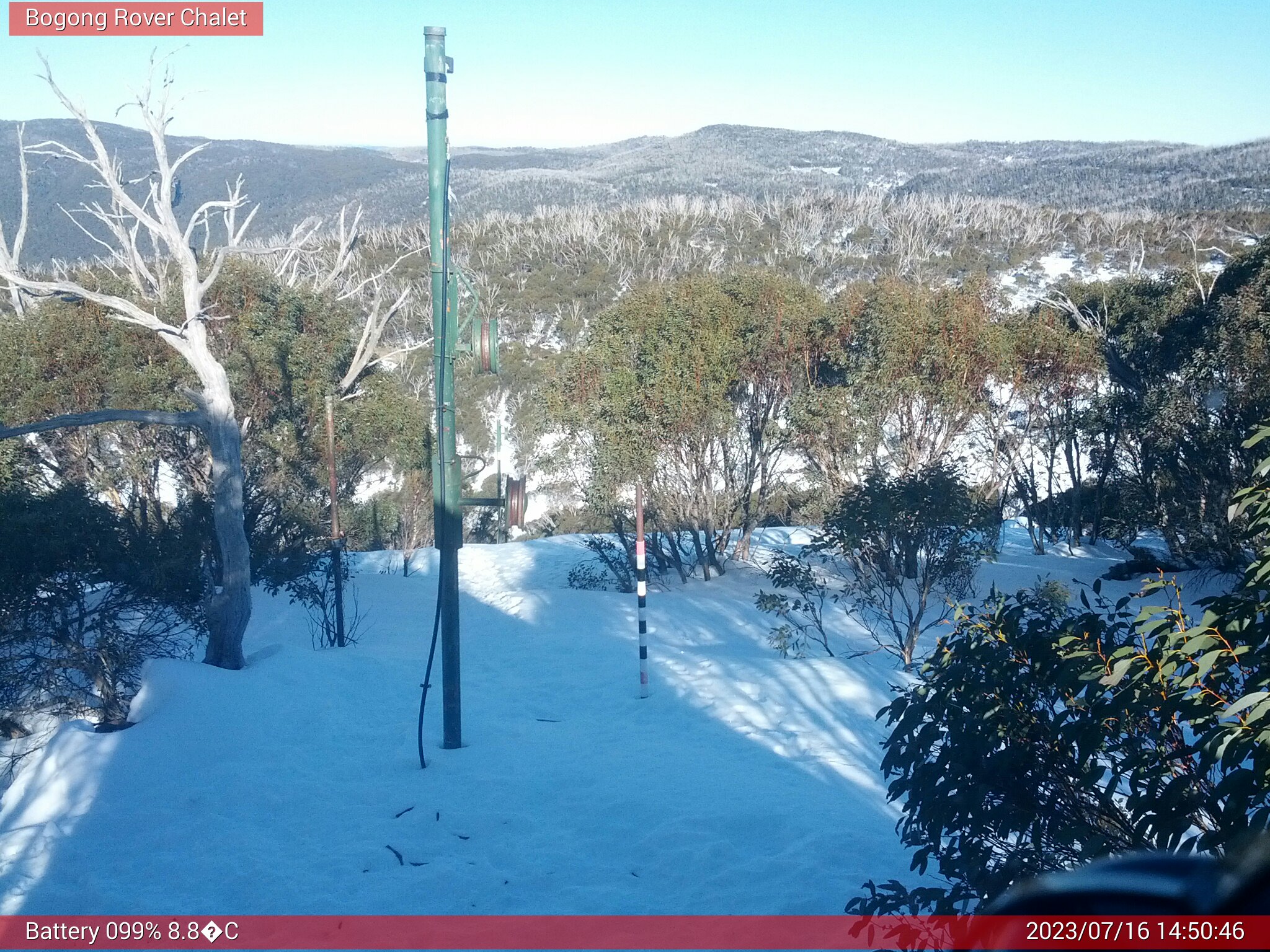 Bogong Web Cam 2:50pm Sunday 16th of July 2023