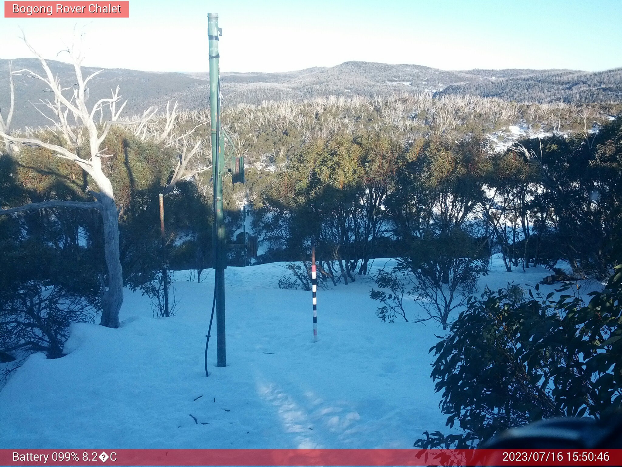 Bogong Web Cam 3:50pm Sunday 16th of July 2023